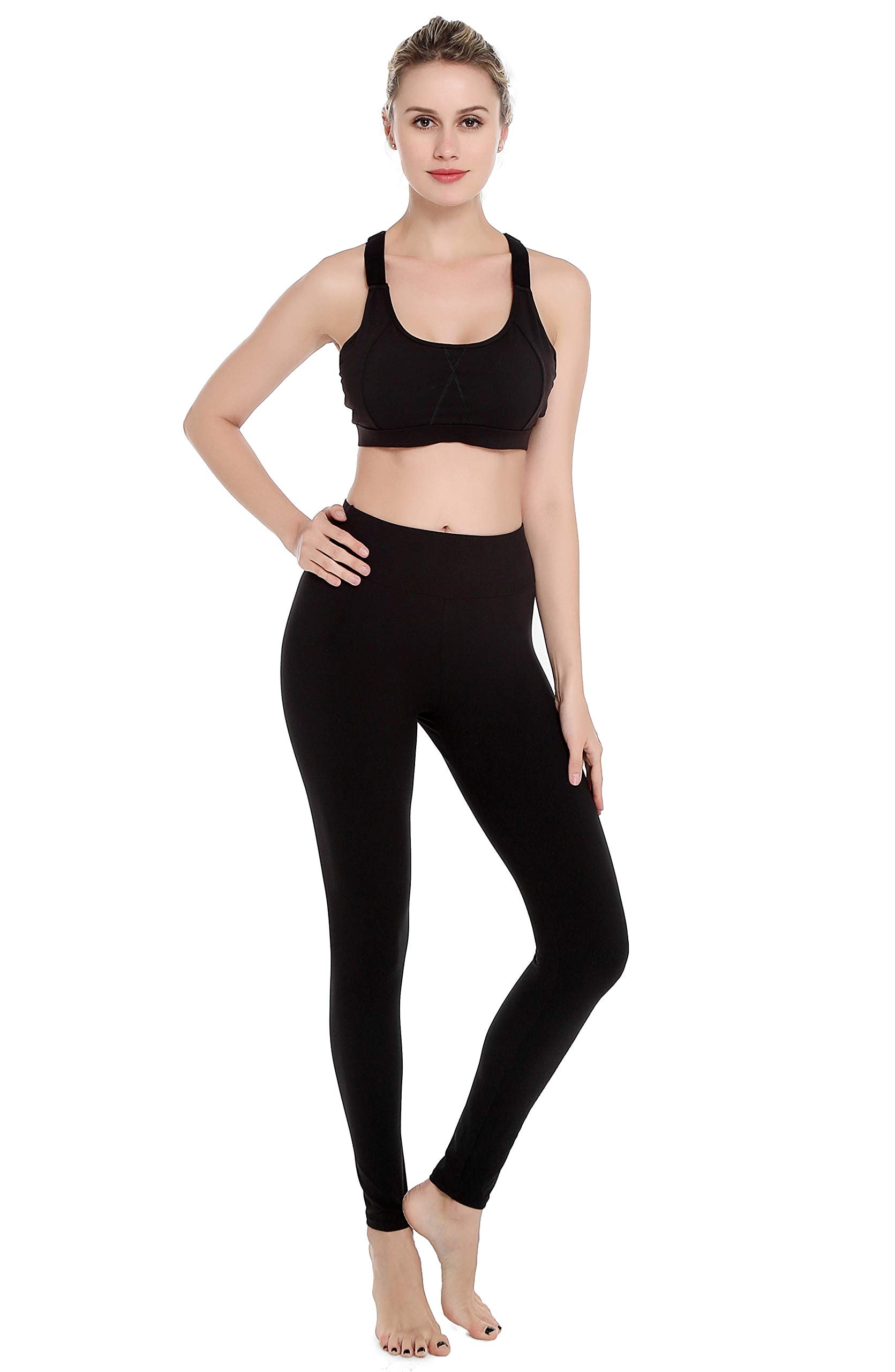 Finerease Women's Super Soft & Stretchy High Waisted Thick Casual Legging thumbnail 2