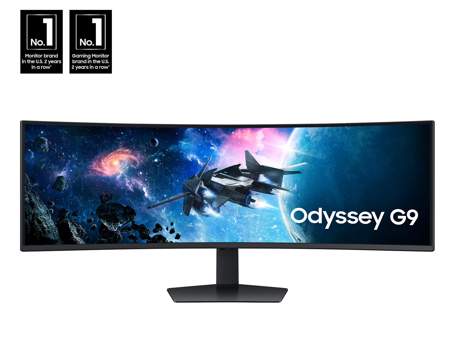 SAMSUNG 49" Odyssey G9 Series 1000R Curved Gaming Monitor LS49CG954ENXZA, DQHD, 1ms(GtG), VESA DisplayHDR 1000, 240Hz, AMD FreeSync Premium Pro, Height Adjustable Stand, Ultrawide Screen, 2024: DP and HDMI Cable