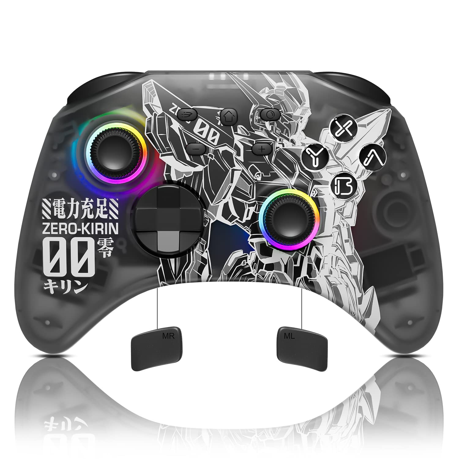 Mytrix Wireless Pro Controllers for Nintendo Switch, Windows PC iOS Android Steam/Steam Deck,  Bluetooth Controller with Programmable, Headphone Jack, Adjustable LED Light/Turbo/Vibration - Image 1
