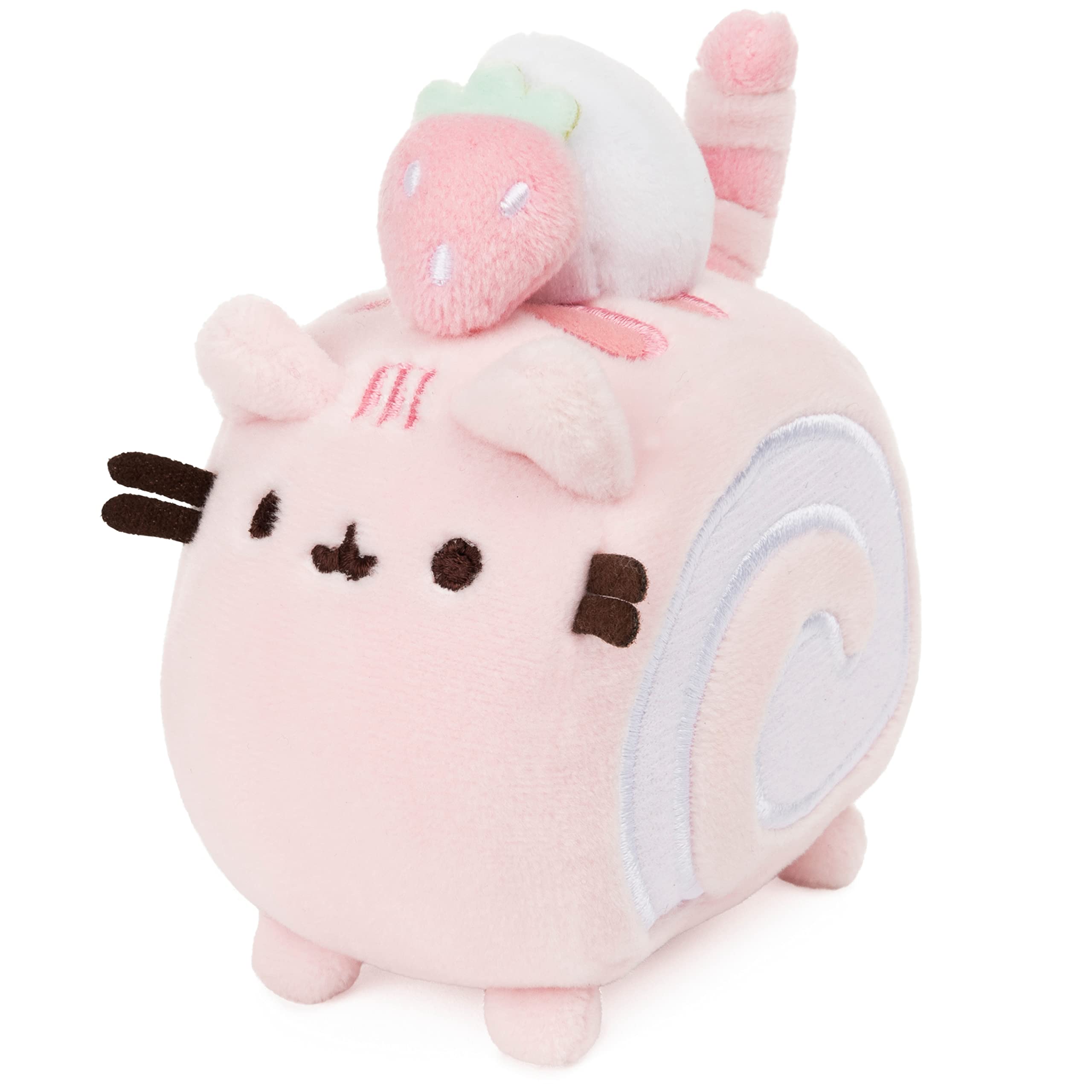 GUND Roll Cake Pusheen Sweet Dessert Squishy Plush Stuffed Animal Cat and Satisfyingly Stretchy Fabric, for Ages 8 and Up, Pink and Purple, 4”: GUND Roll Cake Pusheen Sweet Dessert Squishy Plush Stuffed Animal Cat and Satisfyingly Stretchy Fabric, for Ages 8 and Up, Pink and Purple, 4”