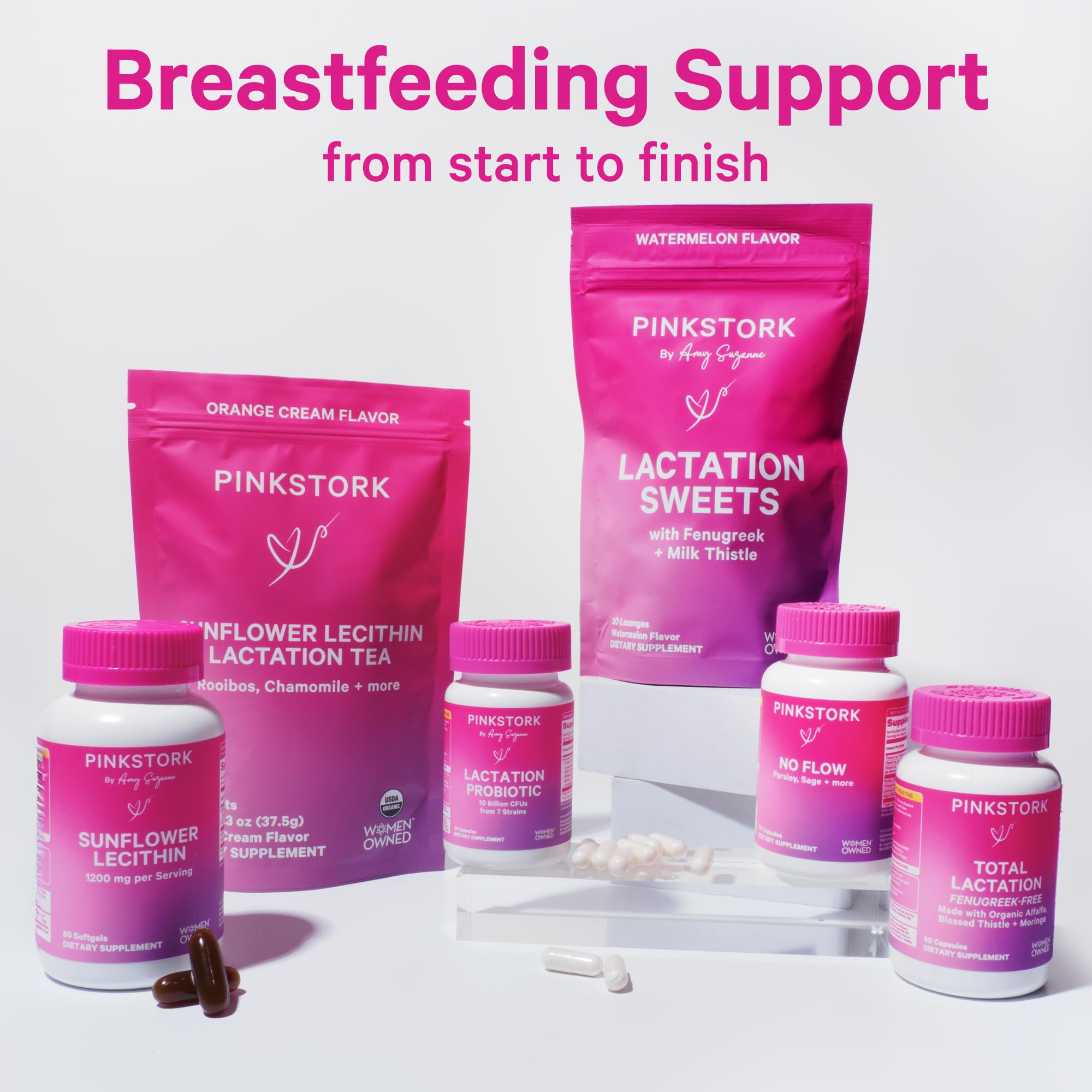 Pink Stork Lactation Sweets Supplement, Breastfeeding Snacks with Fenugreek and Milk Thistle to Support Breast Milk Supply - 30 Watermelon Candy Drops (Packaging May Vary) thumbnail 5