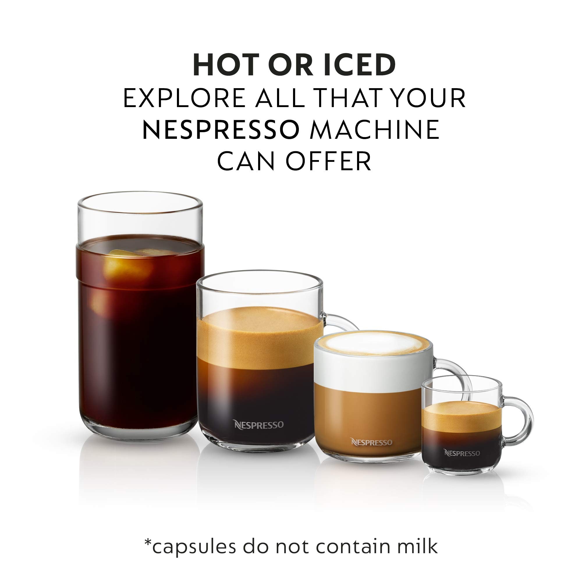 Nespresso Capsules Vertuo, Double Espresso , Dark Roast Espresso Coffee, 30-Count Coffee Pods, Brews 2.7oz.: Scuro