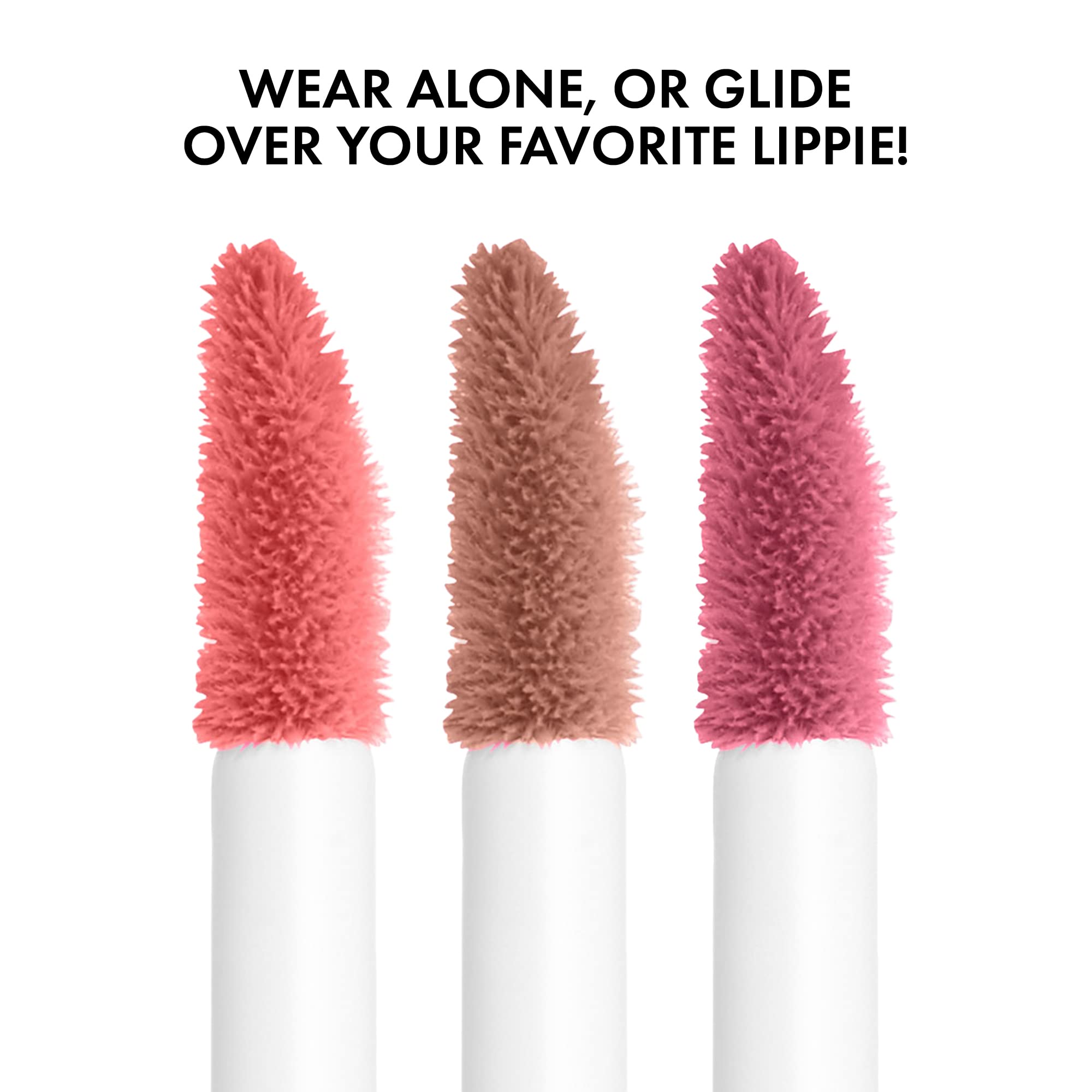 NYX PROFESSIONAL MAKEUP Butter Gloss, Non-Sticky Lip Gloss - Licorice (Black): Pack Of 3 (Angel Food Cake, Creme Brulee, Madeleine) 0.27 Fl Oz (Pack of 3)