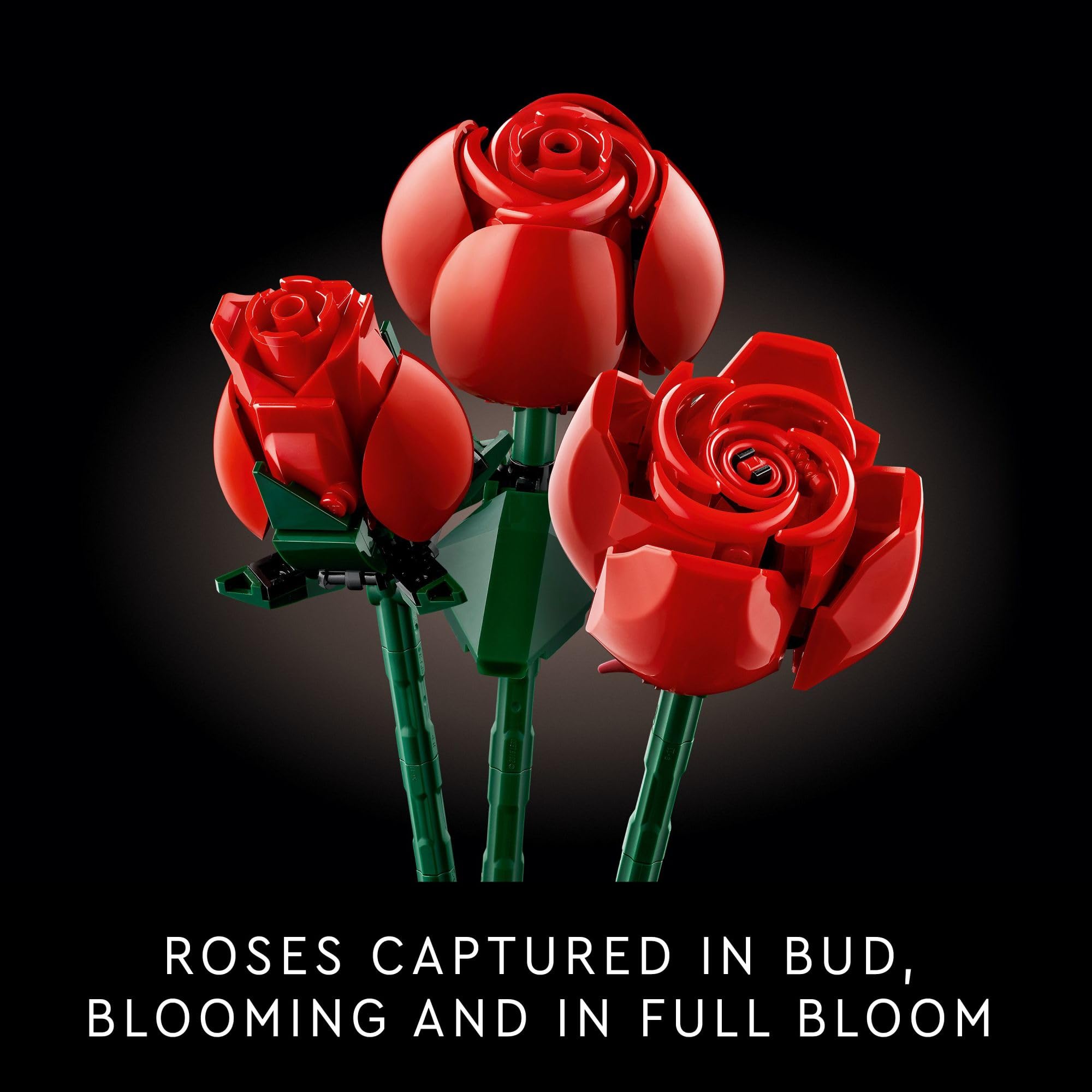 LEGO Botanicals Bouquet of Roses Artificial Flowers - Fake Red Roses Building Set for Adults, Ages 18+ - DIY Kit for Home Decoration - Gift for Mother's Day - 10328 thumbnail 4