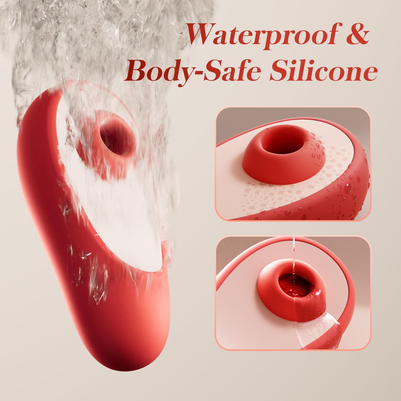 Sucking Vibrator Sex Toys for Women - MOOLIGIRL Clitoral Suction & Vibrating Stimulator, 7 Modes Rechargeable Mini Discreet Adult Toys for Female Couples, Anal Nipple Clit Sucker Rose Sex Toy