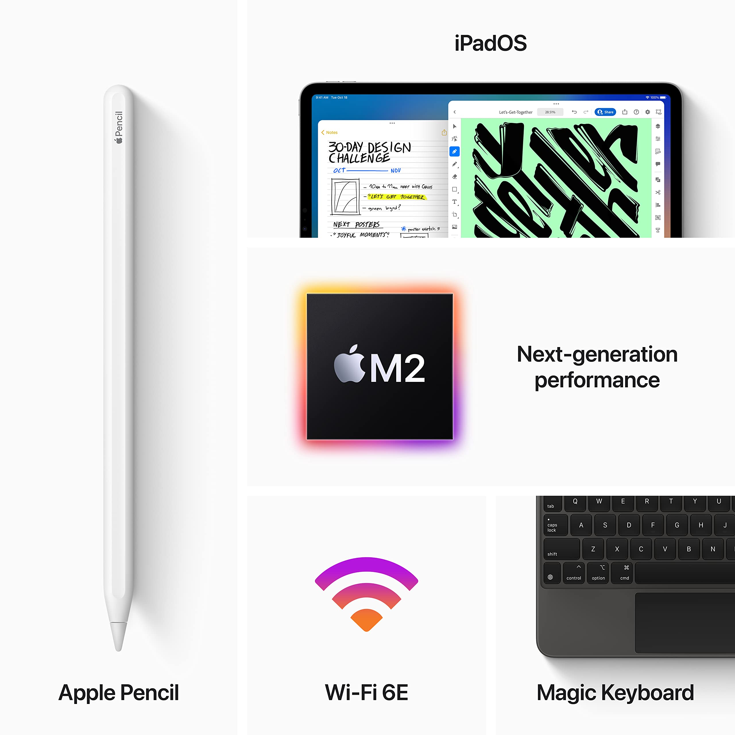 2022 Apple iPad Pro (12.9-inch, Wi-Fi, 128GB) - Space Gray (Renewed)