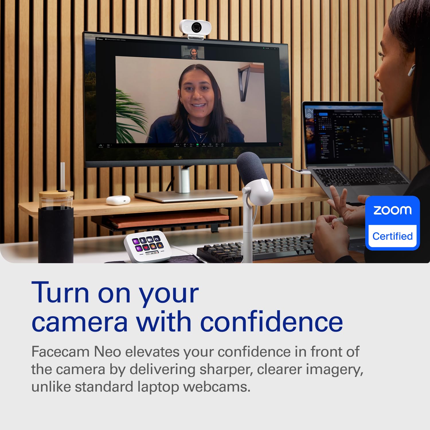 Elgato Facecam Pro, True 4K60 Ultra HD Webcam for Live Streaming, Gaming, Video Calls, Sony Sensor, Advanced Light Correction, DSLR Style Control, Wide Angle, works with OBS, Teams, Zoom, PC/Mac: Facecam Neo