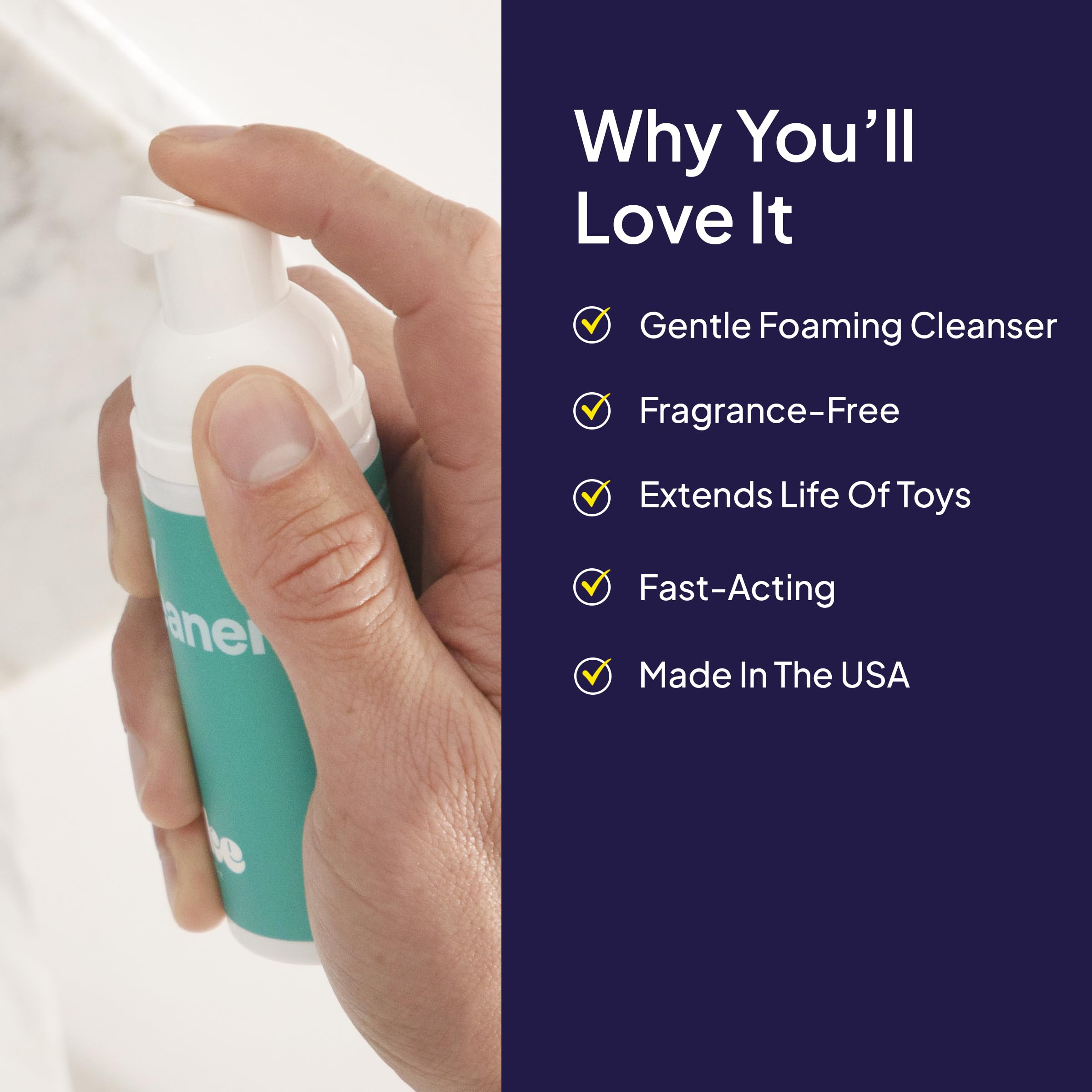 Hello Cake Toy Cleaner, Adult Toy Cleaner with Easy to Use Pump, Natural Gentle Foaming Cleanser, Fragrance-Free, Extend The Life of Toys, 1.7 fl oz: Hello Cake Toy Cleaner, Adult Toy Cleaner with Easy to Use Pump, Natural Gentle Foaming Cleanser, Fragrance-Free, Extend The Life of Toys, 1.7 fl oz