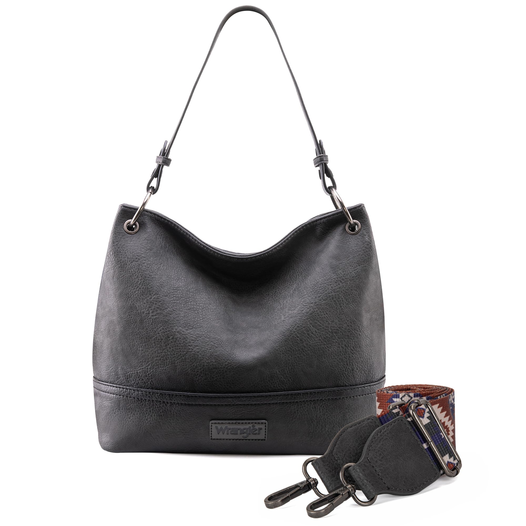 Wrangler Hobo Bags for Women Vegan Leather Top Handle Shoulder Purses and Handbags