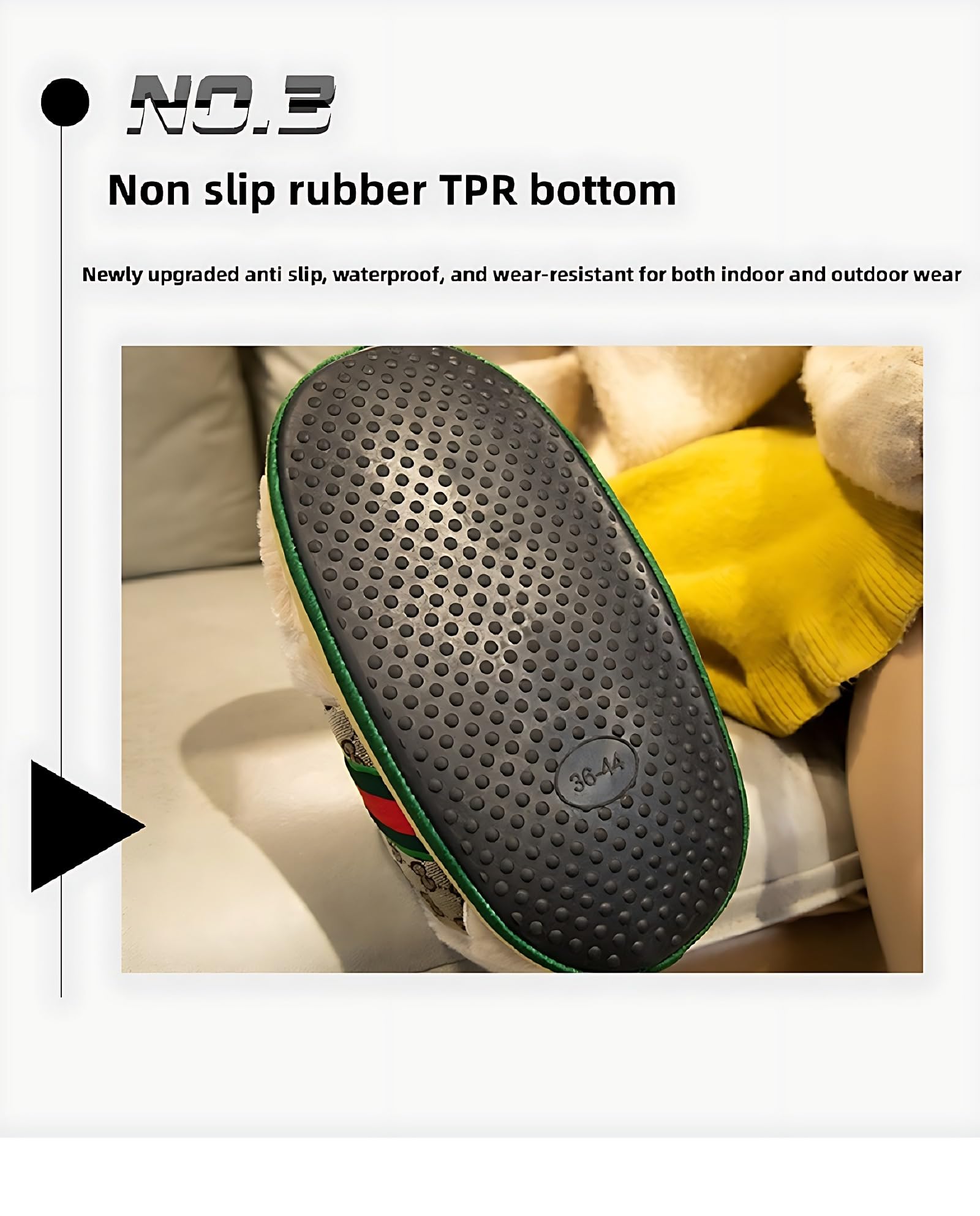 AQURIZE Sneaker Slippers for Men and Women Cozy Warm Home Plush Slippers Indoor Outdoor Non-slip Fluffy Slippers