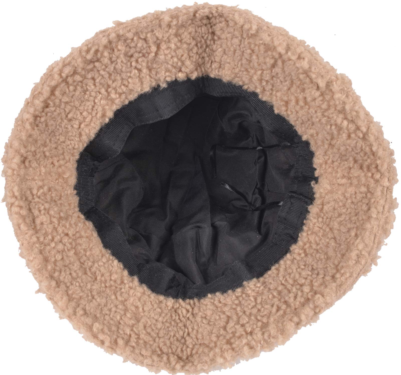 ChezAbbey Faux Fur Bucket Hat, Fuzzy Furry Winter Warm Fisherman Cap, Fluffy Teddy Sherpa Clothe Hats for Women Men Girls thumbnail 4
