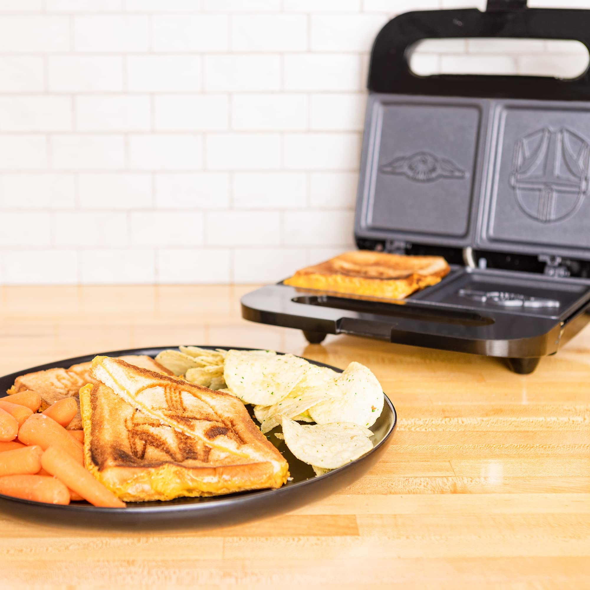 The Mandalorian Grilled Cheese Maker- Panini Press and Compact Indoor Grill
