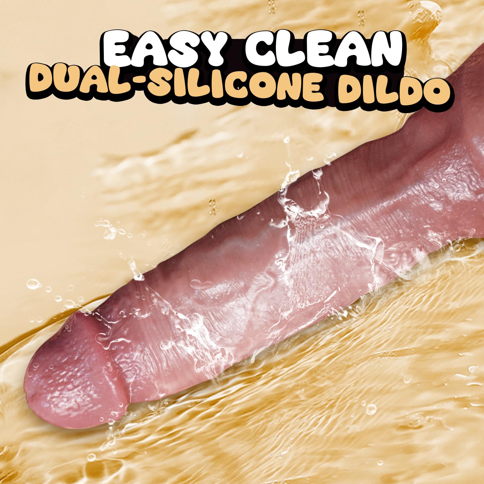 Ultra Realistic Dildo Dual Silicone Dildos, 9" Lifelike Curved Beginner Dildo for G Spot and Anal Play with Powerful Suction Cup, Hands-Free Penis Sex Toy for Women Men Sexual: S-7&apos;&apos;