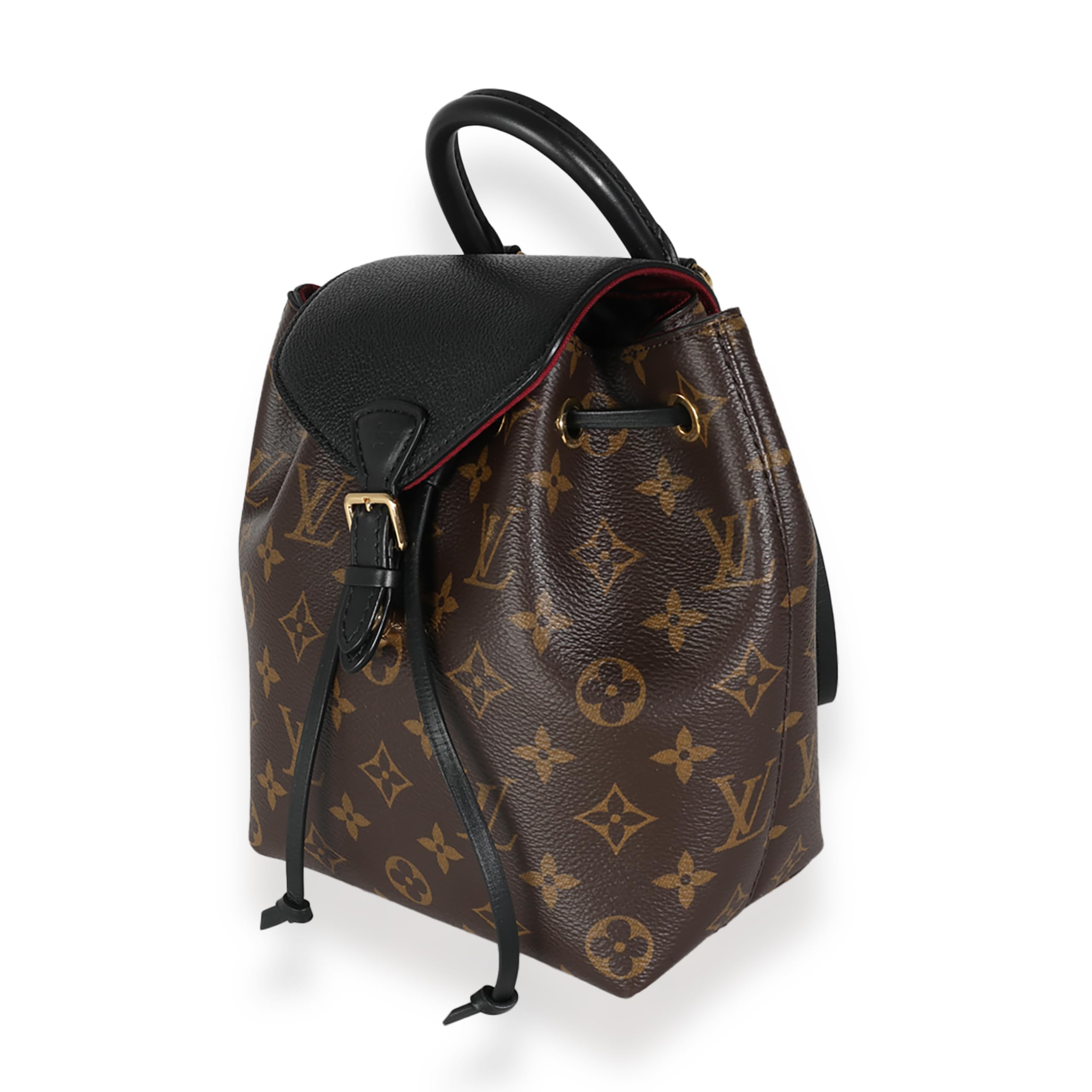 Louis Vuitton, Pre-Loved Black Monogram Canvas Montsouris BB: Louis Vuitton, Pre-Loved Black Monogram Canvas Montsouris BB