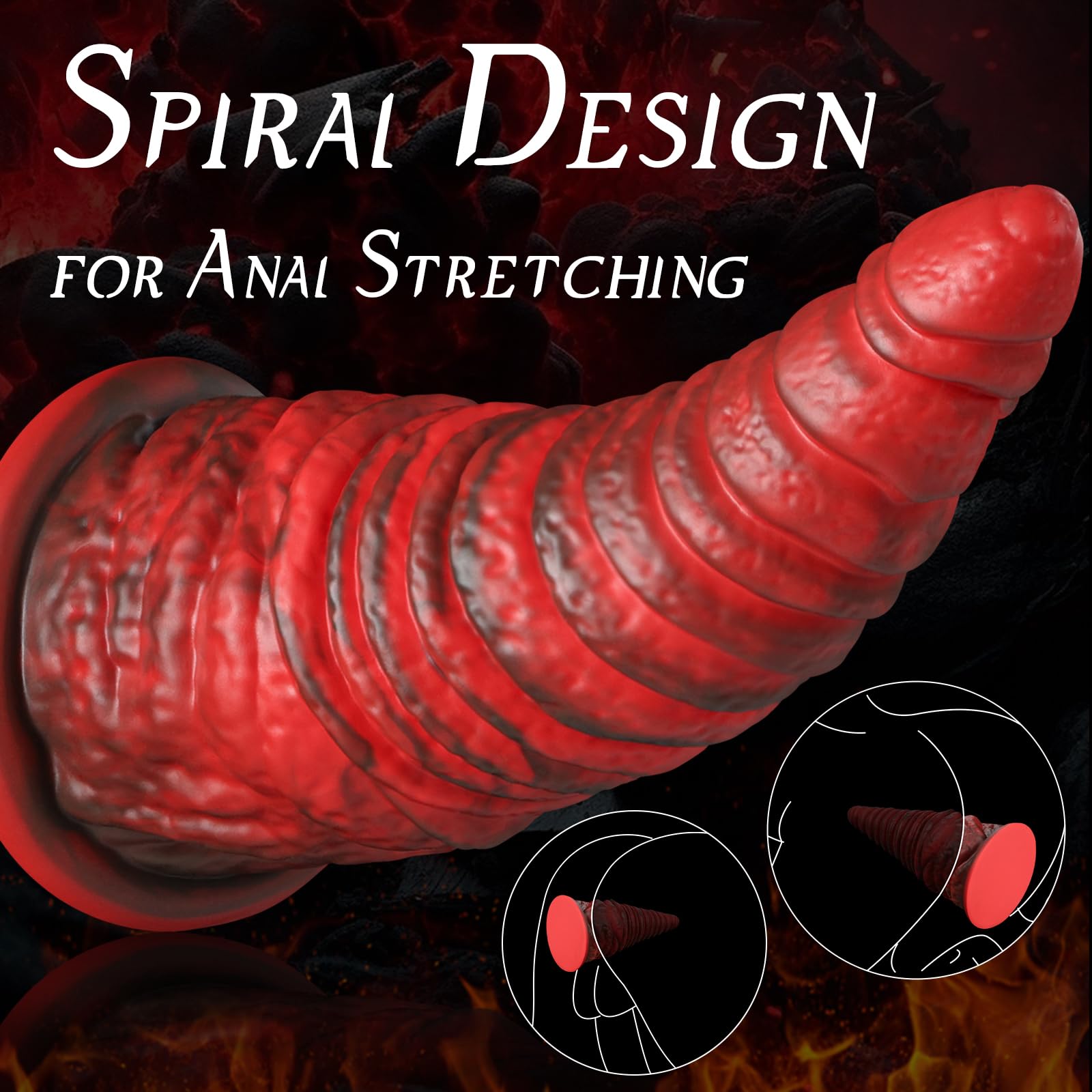 11'' XXL Butt Plug Anal Cone for Anal Stretcher, 4.3'' Diameter Huge Monster Butt Plug Anal Dilator for Anal Ease, Massive Tapered Dildo Adult Sex Toys for Gay Men Women Anal Gaper Training: 11'' XXL Butt Plug Anal Cone for Anal Stretcher, 4.3'' Diameter Huge Monster Butt Plug Anal Dilator for Anal Ease, Massive Tapered Dildo Adult Sex Toys for Gay Men Women Anal Gaper Training