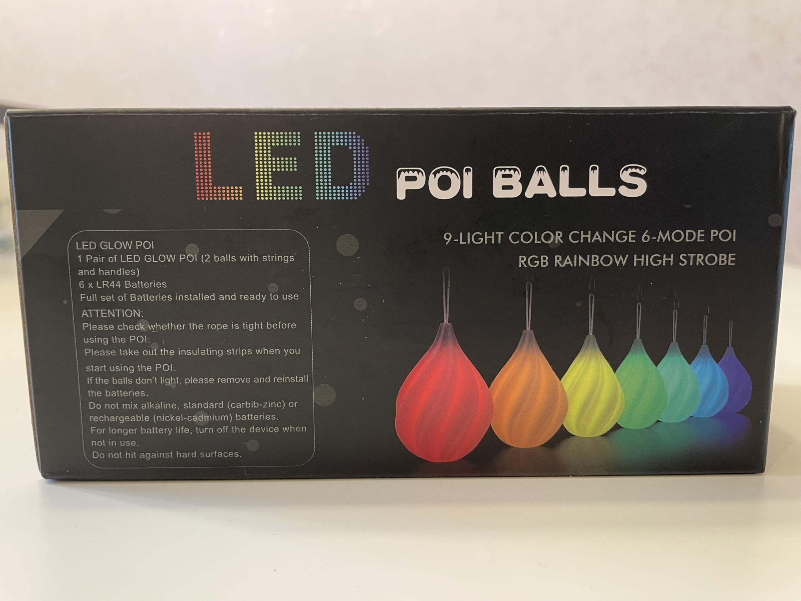 LED Poi Balls Set for Children and Adults - Luminous Premium Toy for Beginners & Professionals | LED Pois Kids Juggling | Juggling Set & Light Painting Accessories | Fire Poi Balls & Luminous Balls: LED Poi Balls Set for Children and Adults - Luminous Premium Toy for Beginners & Professionals | LED Pois Kids Juggling | Juggling Set & Light Painting Accessories | Fire Poi Balls & Luminous Balls
