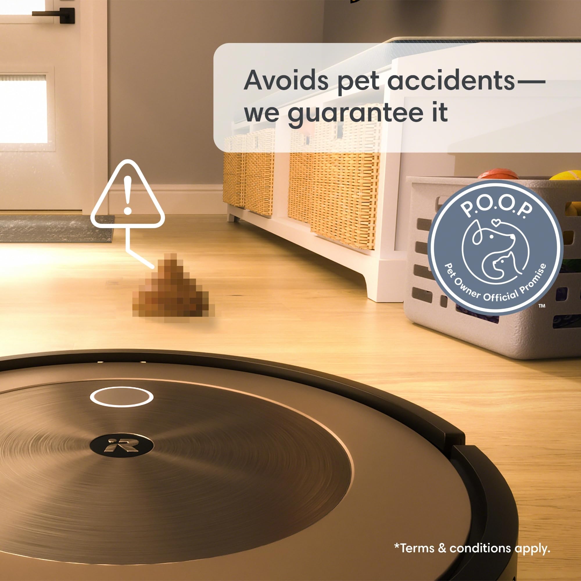 iRobot Roomba j9+ Self-Emptying Robot Vacuum – Powerful Suction, Identifies and Avoids Obstacles Like pet Waste, Sel-Empties for 60 Days, Best for Homes with Pets, Smart Mapping, Works with Alexa​ thumbnail 5