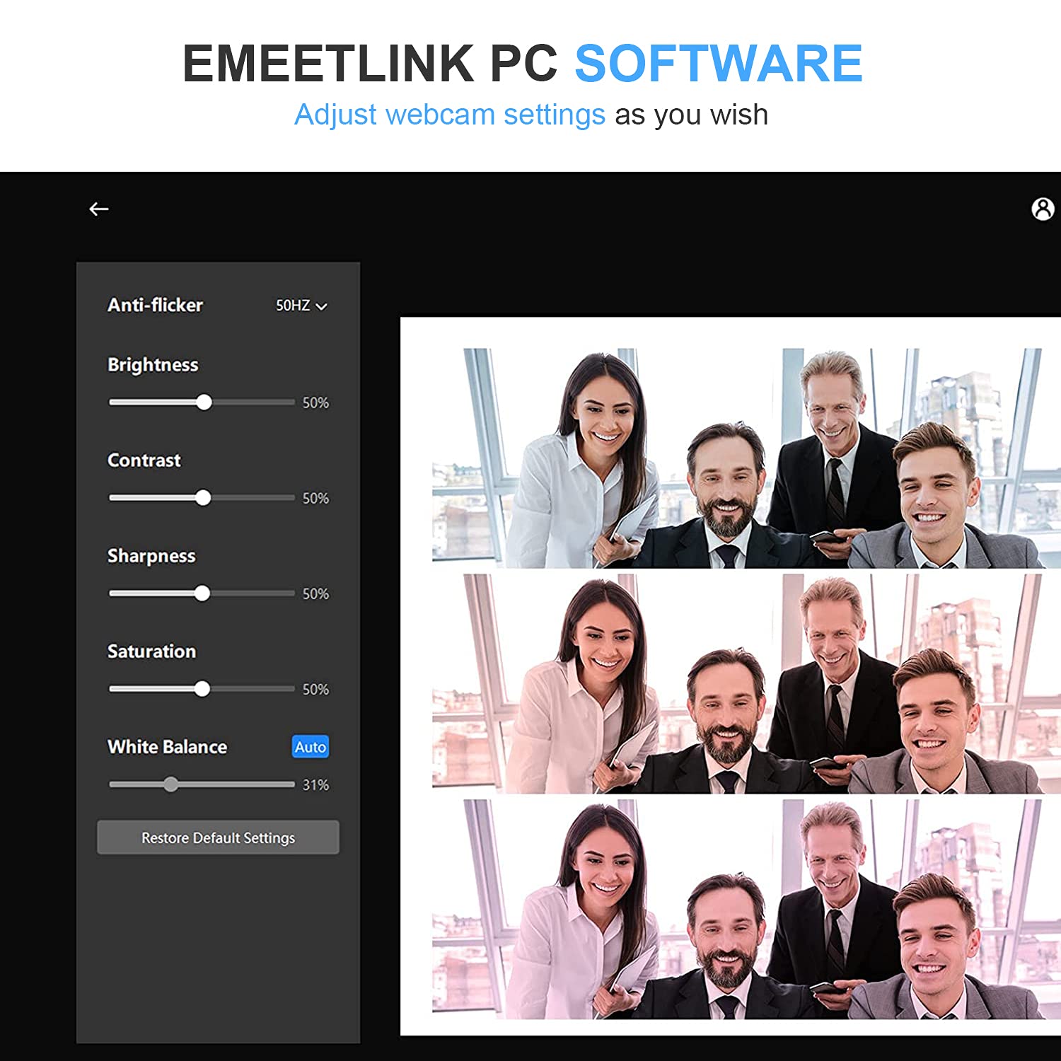 EMEET  Webcam with Microphone, C960 Web Camera, 2 Mics Streaming Webcam, 90°FOV Computer Camera, Plug and Play USB Web Cam for Online Calling/Conferencing, Zoom/Teams/Facetime/YouTube, Laptop/PC