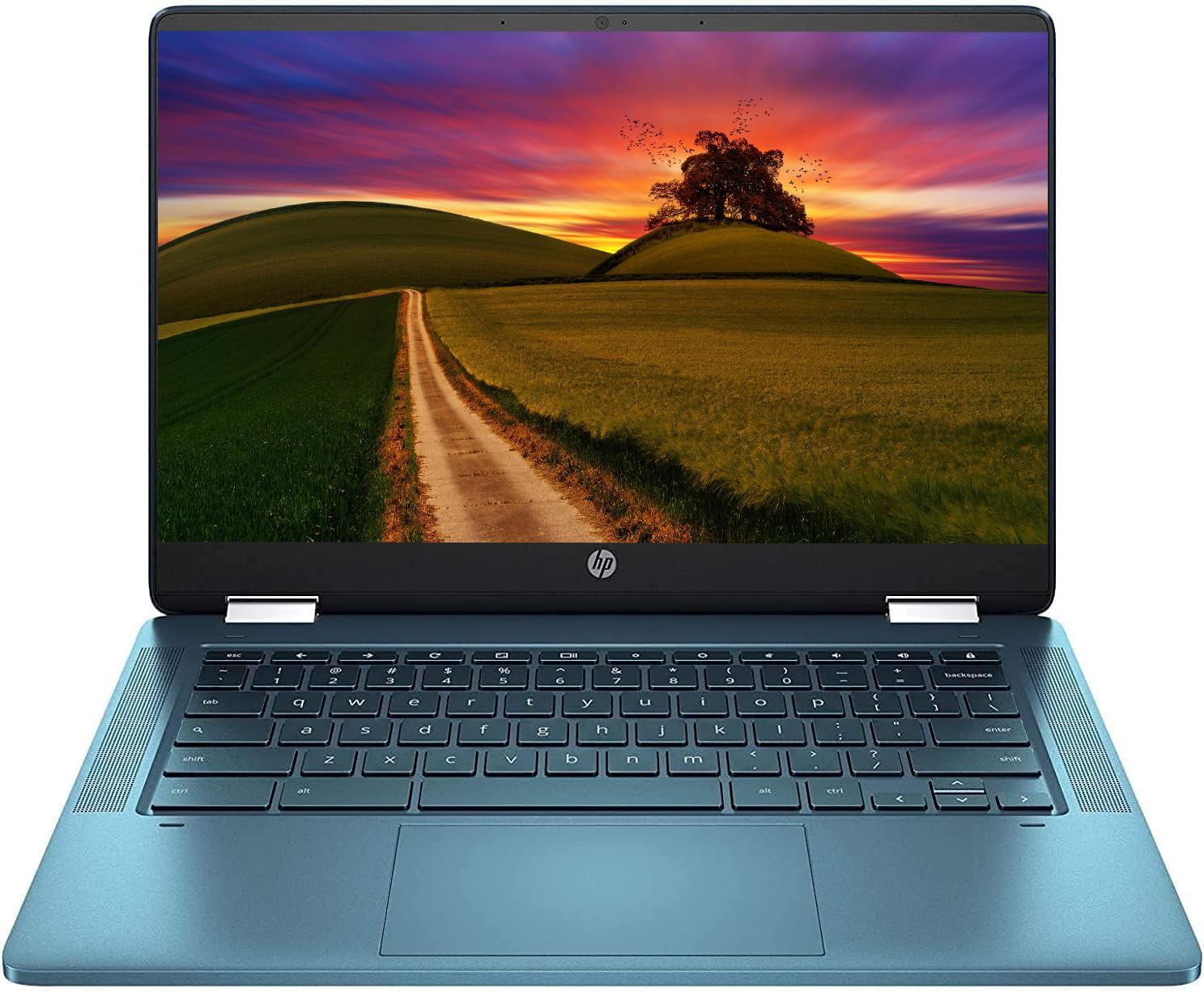 HP x360 14" IPS Touchscreen Convertible Chromebook with Micro-Edge Display, Intel Celeron N Processor up to 2.71GHz, 4GB Memory, 64GB Storage, Webcam, Bluetooth, Chrome OS, Turquoise Blue (Renewed): HP x360 14" IPS Touchscreen Convertible Chromebook with Micro-Edge Display, Intel Celeron N Processor up to 2.71GHz, 4GB Memory, 64GB Storage, Webcam, Bluetooth, Chrome OS, Turquoise Blue (Renewed)