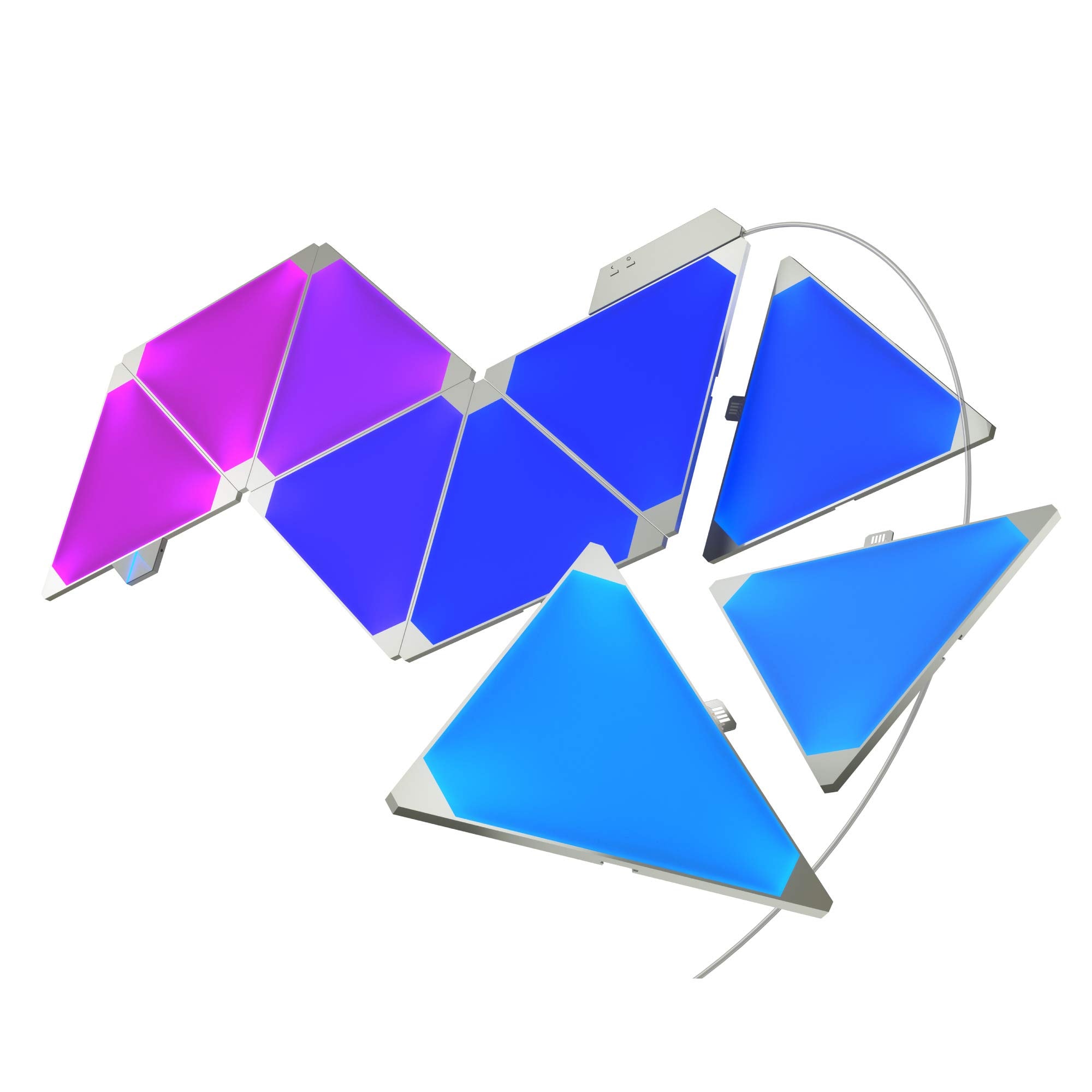 Nanoleaf Rhythm Edition WiFi Smart RGB 16M+ Color LED Dimmable Gaming and Home Decor Wall Lights Starter Kit (9 Panels): Nanoleaf Rhythm Edition WiFi Smart RGB 16M+ Color LED Dimmable Gaming and Home Decor Wall Lights Starter Kit (9 Panels)