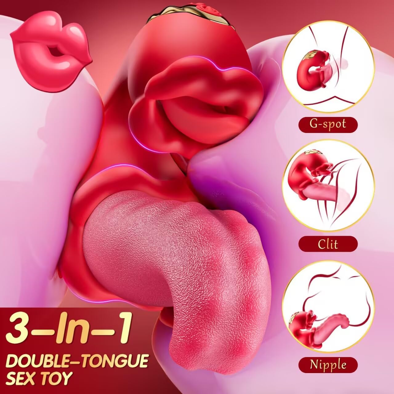 New Female Portable Adult Toy Machine, Rabbit Tool Tongue Licking and Sucking 10 Modes Machine, Adult Tool Female Gift