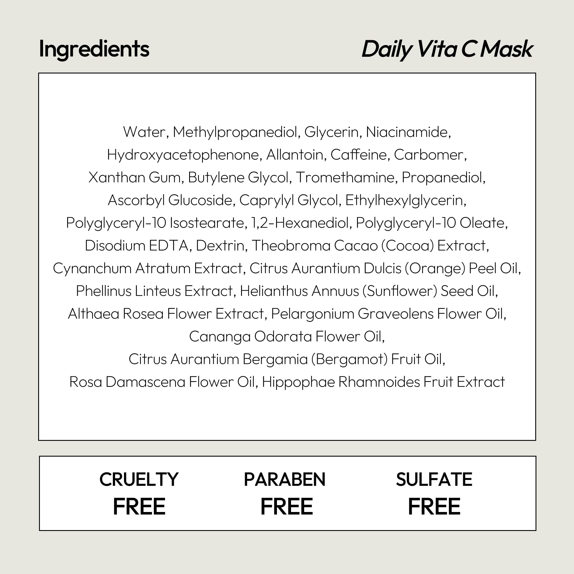 LAPCOS  Sheet Mask, Daily Face Mask with Probiotics to Clarify Skin, Korean Beauty Favorite, 5-Pack: Vita C