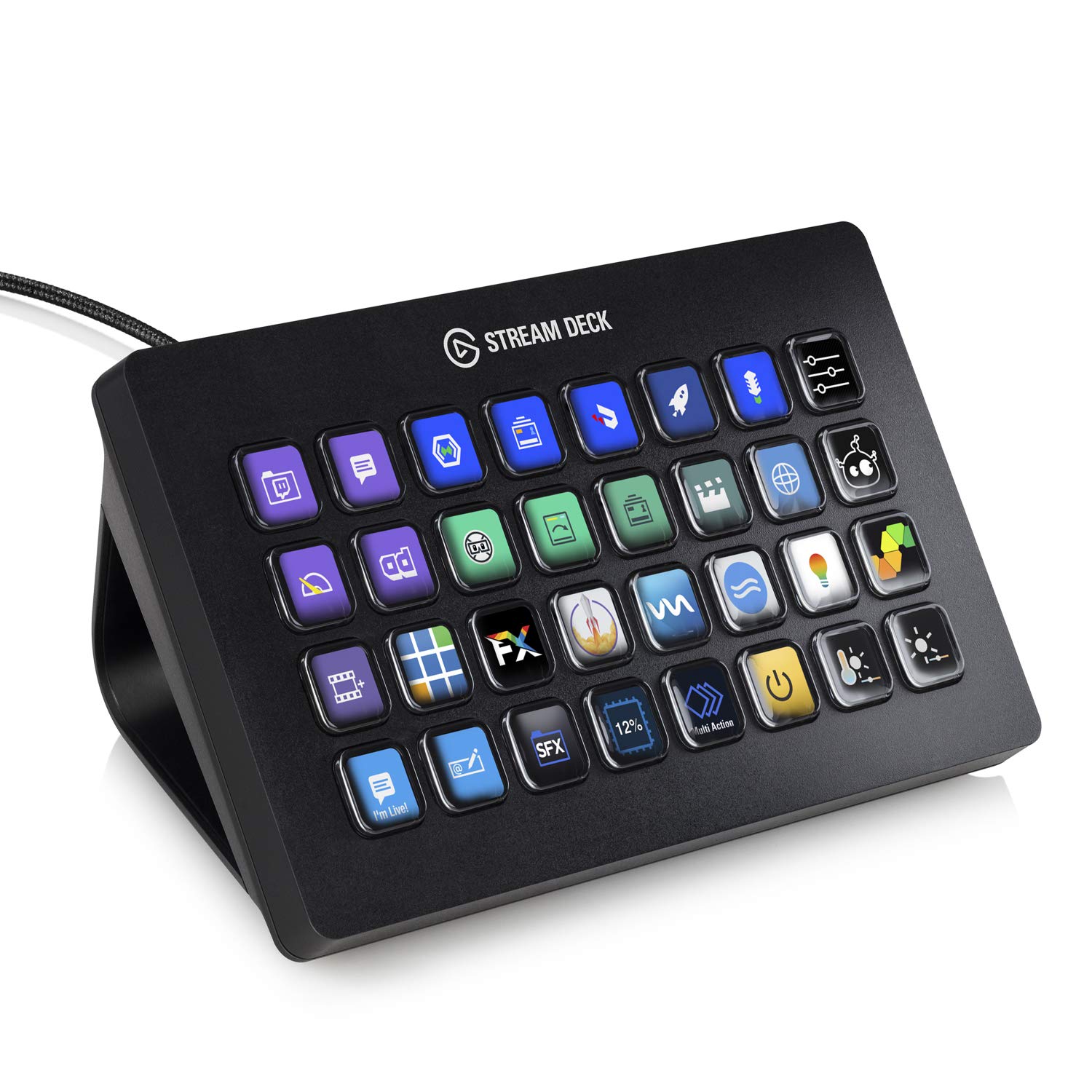 Elgato Stream Deck XL – Advanced Studio Controller, 32 macro keys, trigger actions in apps and software like OBS, Twitch, ​YouTube and more, works with Mac and PC: Elgato Stream Deck XL – Advanced Studio Controller, 32 macro keys, trigger actions in apps and software like OBS, Twitch, ​YouTube and more, works with Mac and PC