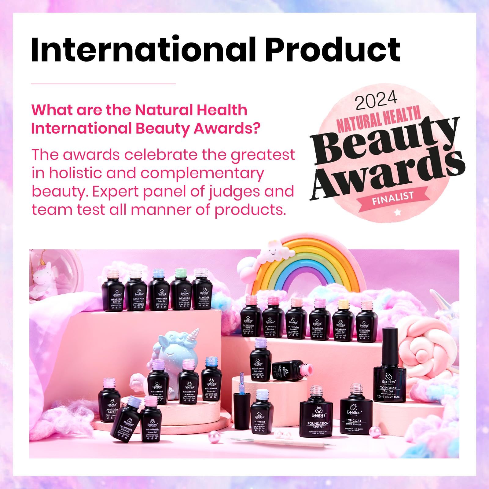 beetles Gel Polish Set Summer Gel Nail Polish Kit Pastel 36 Pcs 32 Colors with Base Top Coat Hot Pink Green Black White Burgundy Red Blue Purple Gifts for Women Fingertip Palette: 0 -20 Colors Dreamland Unicorn