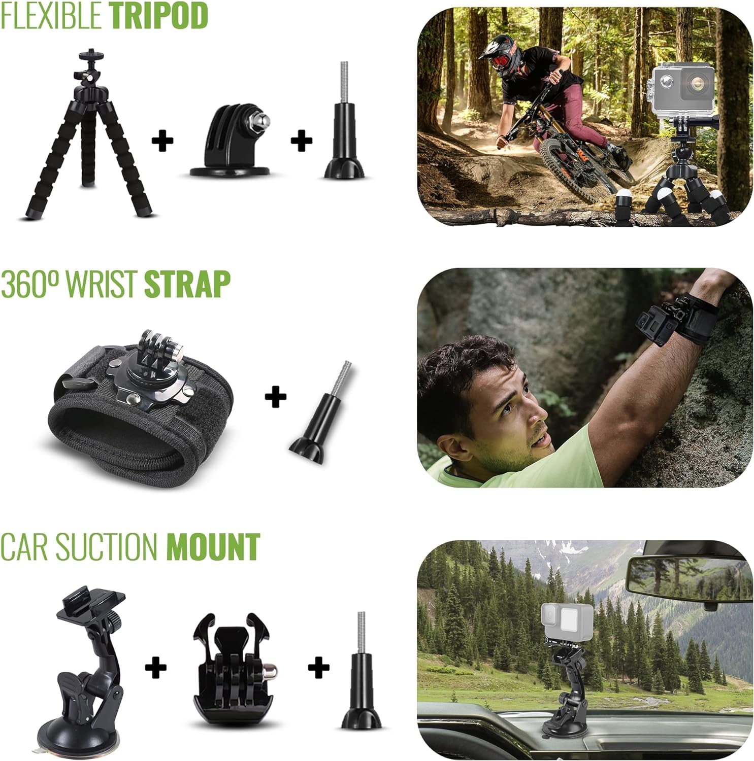 GoPro HERO12 (Hero 12) Black - Waterproof Action Camera with 5.3K HDR Video, 27MP Photos, 1/1.9" Image Sensor, Live Streaming, Webcam, Stabilization + 64GB Card & 50 Piece Accessory Kit - Bundle: GoPro HERO12 (Hero 12) Black - Waterproof Action Camera with 5.3K HDR Video, 27MP Photos, 1/1.9" Image Sensor, Live Streaming, Webcam, Stabilization + 64GB Card & 50 Piece Accessory Kit - Bundle