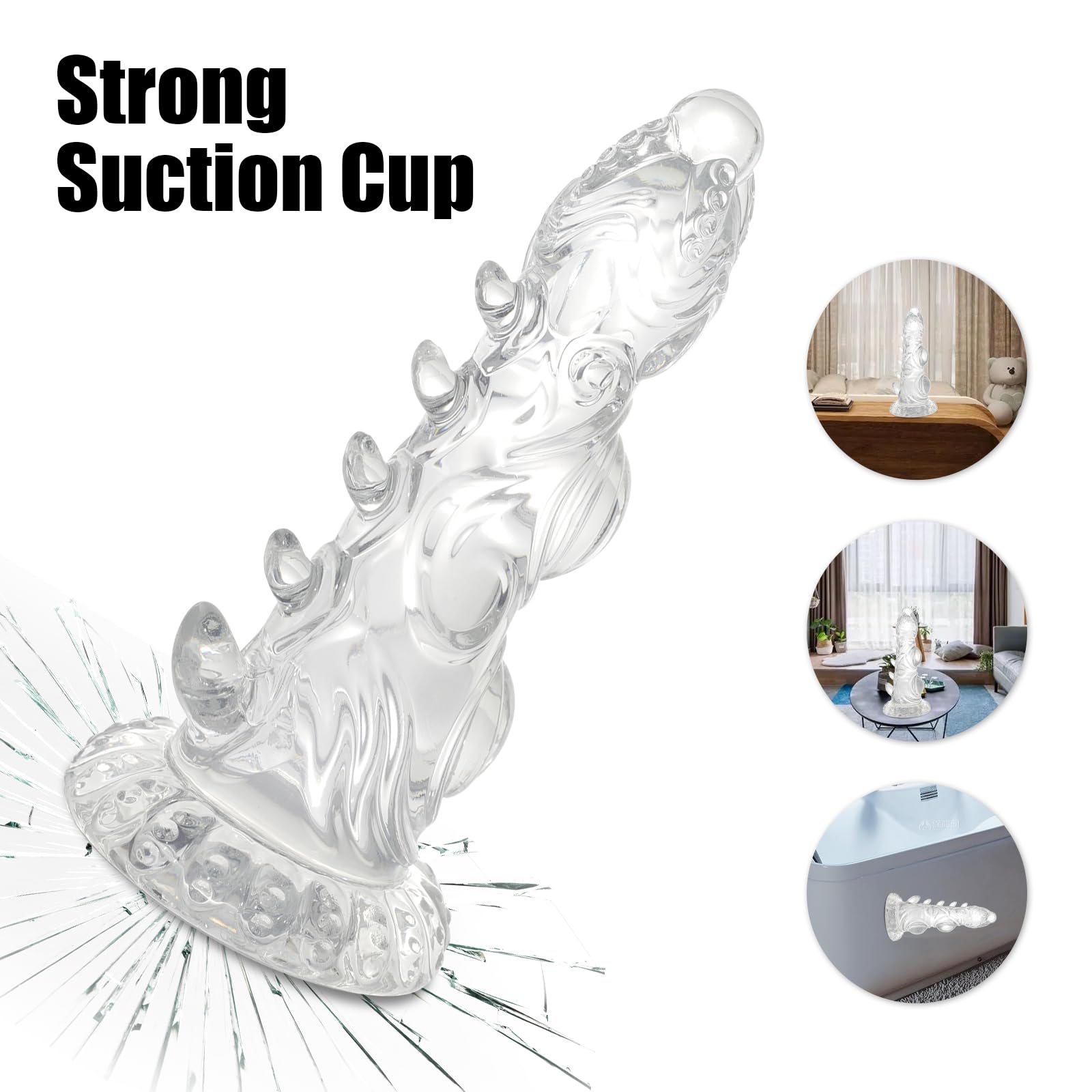Wdrssfys Knot Dildo,Monster Dildo 7.6 in Clear Dildo with Strong Suction Cup,Dog Dildo Adult Sex Toys for Women Men and Couples: Wdrssfys Knot Dildo,Monster Dildo 7.6 in Clear Dildo with Strong Suction Cup,Dog Dildo Adult Sex Toys for Women Men and Couples