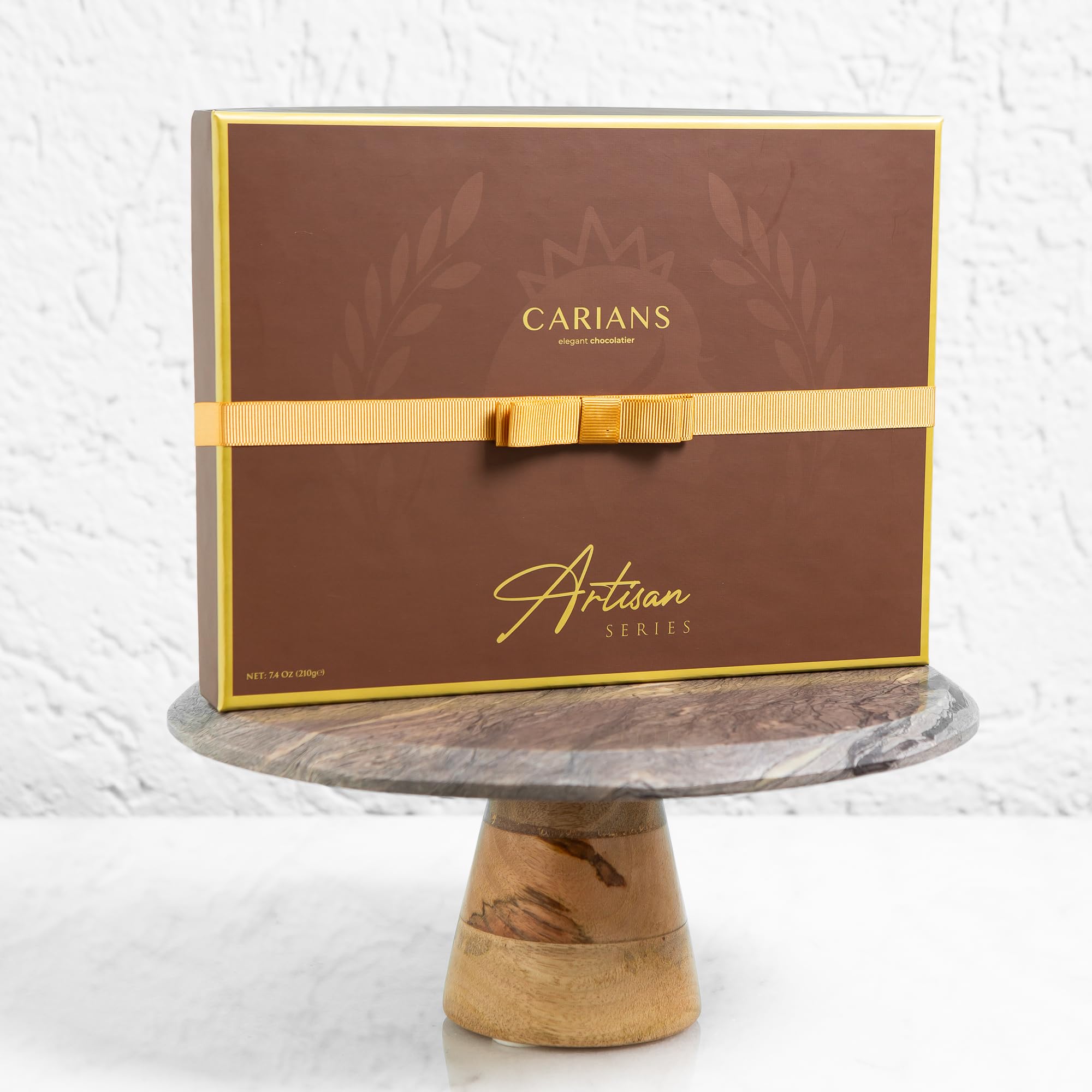 CARIANS Chocolate Gift Box, Assorted Luxury Premium Pralines Gourmet Chocolate Gift Basket, Dark, Milk & Truffles, Box of Candy: Brown Box