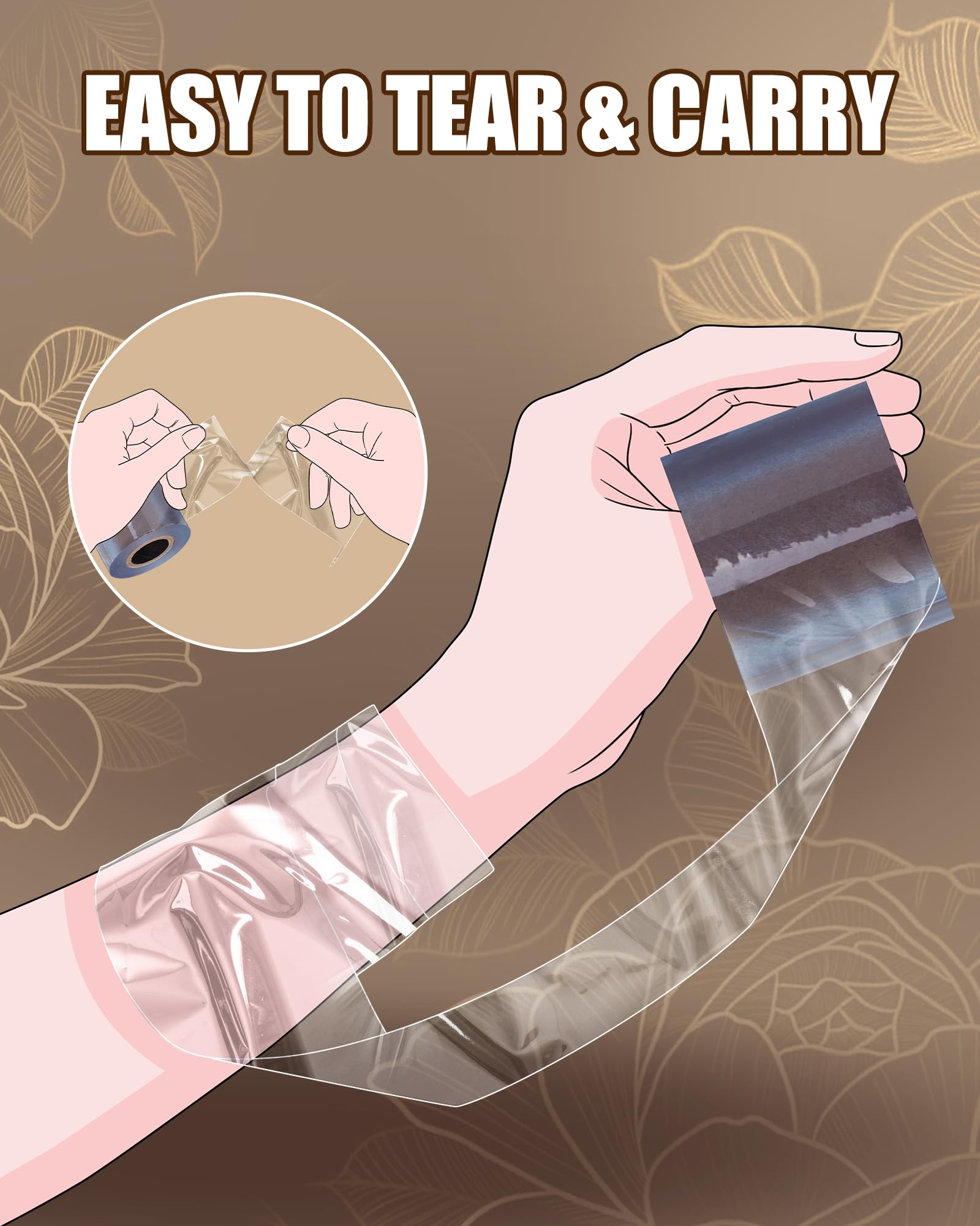 BDSM Bondage Restraints Tape Set – UTIMI Adult Toy Sexual Restraint Tape Reusable Pull-up Binding PVC Static Electrostatic Tape for Couples 82ft （3 Rolls） thumbnail 3