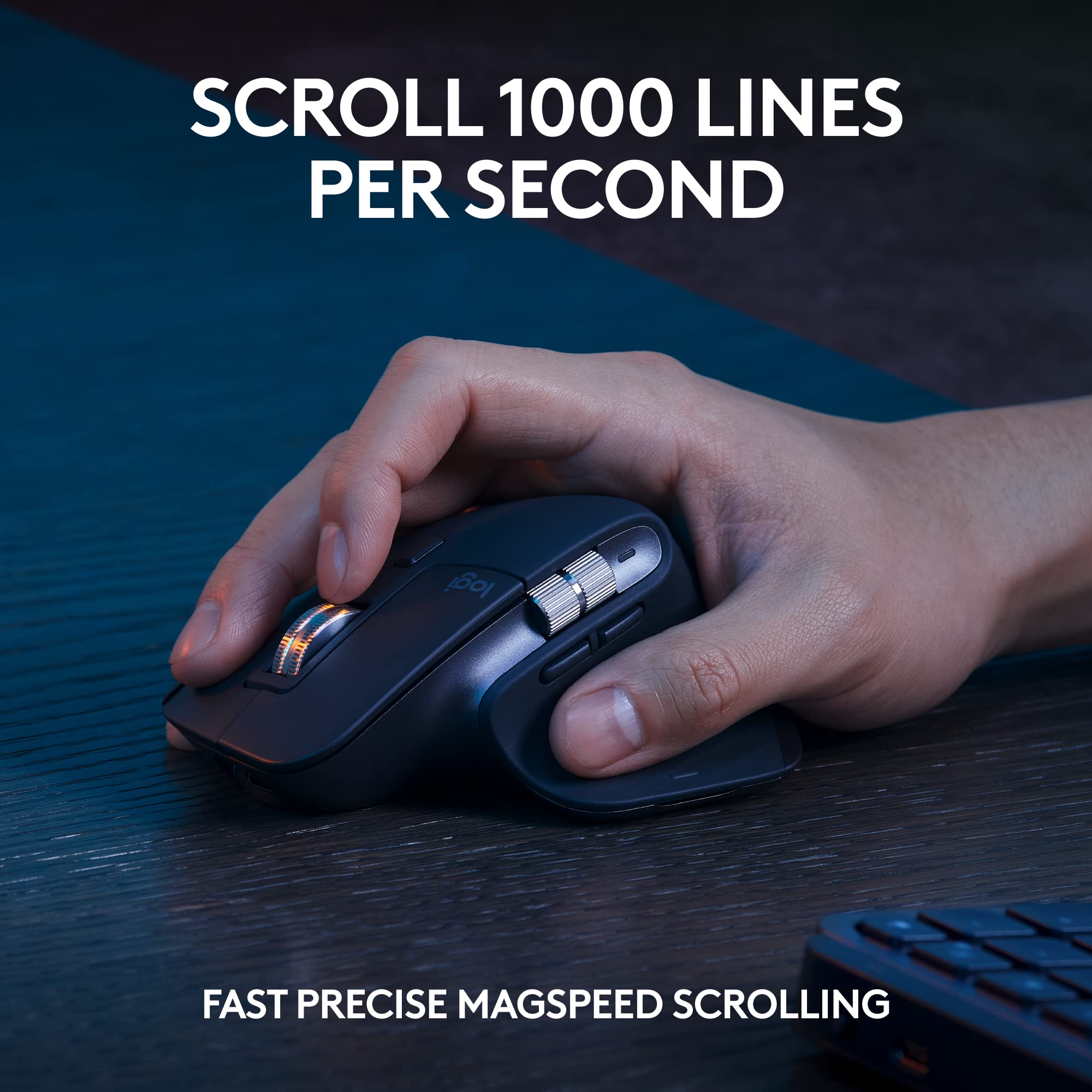 Logitech MX Master 3S Wireless Mouse Standard Edition with Logi Bolt USB Receiver, Ultra-fast Scrolling, Ergo, 8K DPI, Track on Glass, Quiet Clicks, USB-C, Bluetooth, Windows, Linux, Chrome - Graphite: Graphite Combo