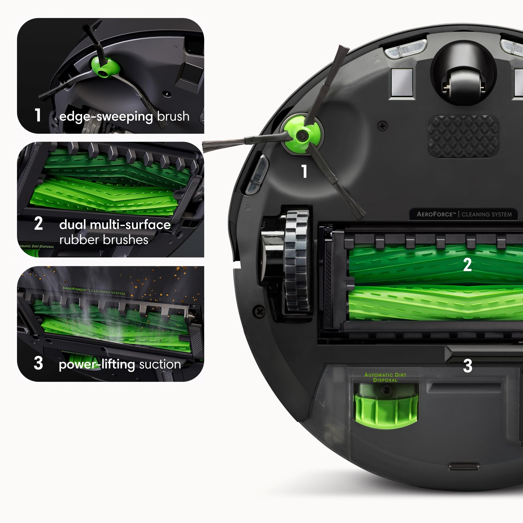 iRobot Roomba j9+ Self-Emptying Robot Vacuum – Powerful Suction, Identifies and Avoids Obstacles Like pet Waste, Sel-Empties for 60 Days, Best for Homes with Pets, Smart Mapping, Works with Alexa​ thumbnail 9