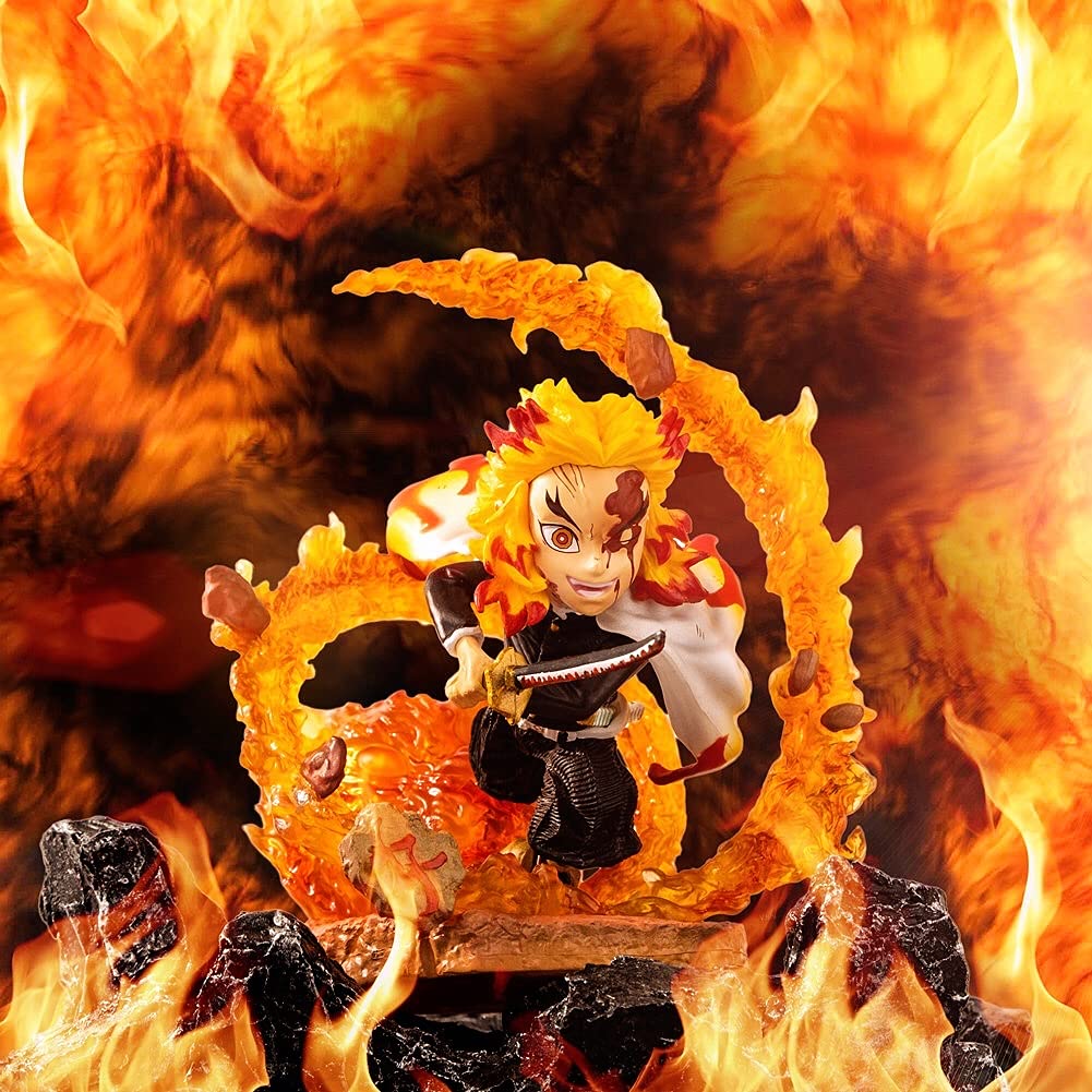 KELAKE GK Demon Slayer Rengoku  Statue Figurine Model Doll Collection Cute Birthday Gifts PVC: Kyoujurou Figure