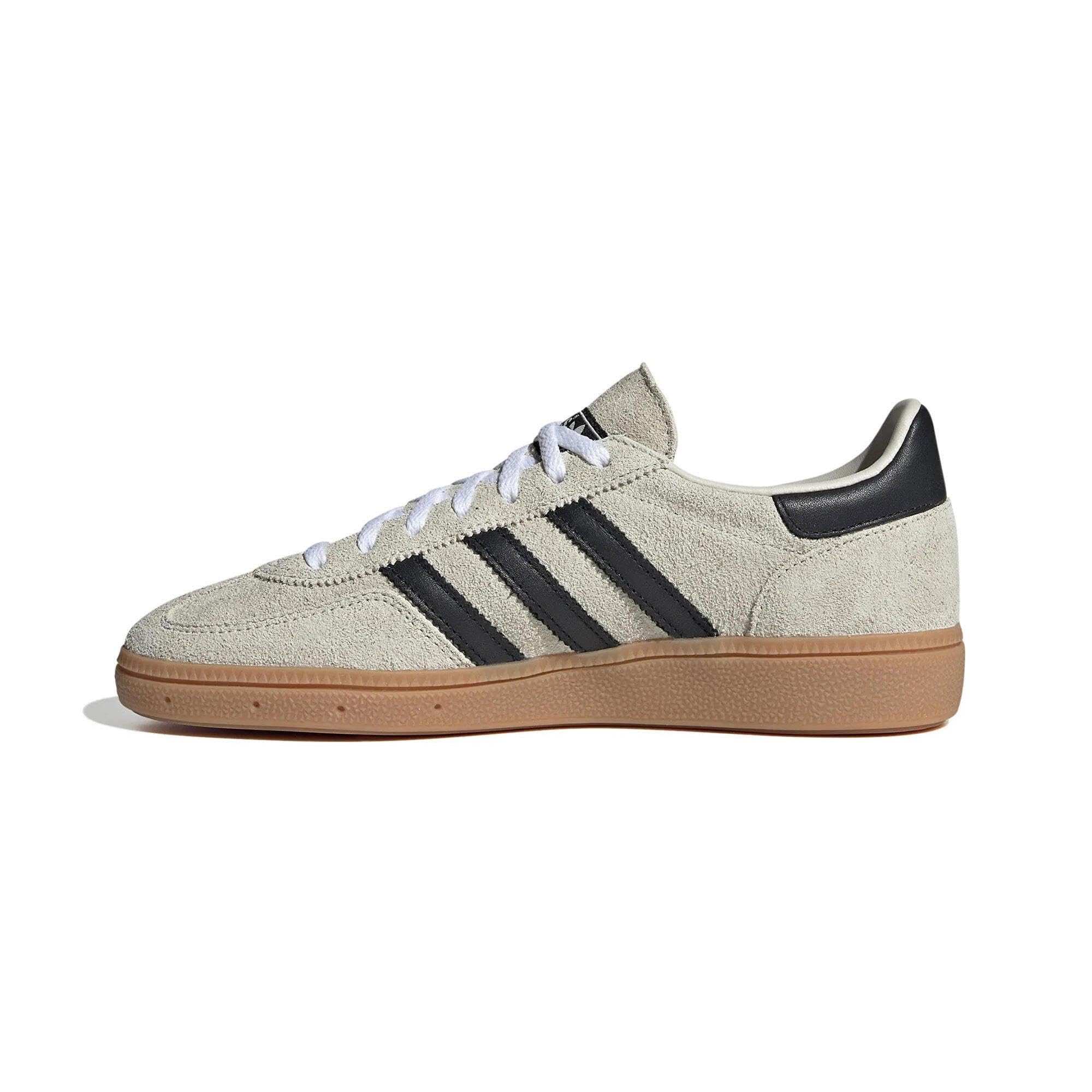 adidas Handball Spezial Womens Sneakers, Wonder Silver/Off White/Gum, Size 5: 7.5 Aluminium/Core Black/Cloud White