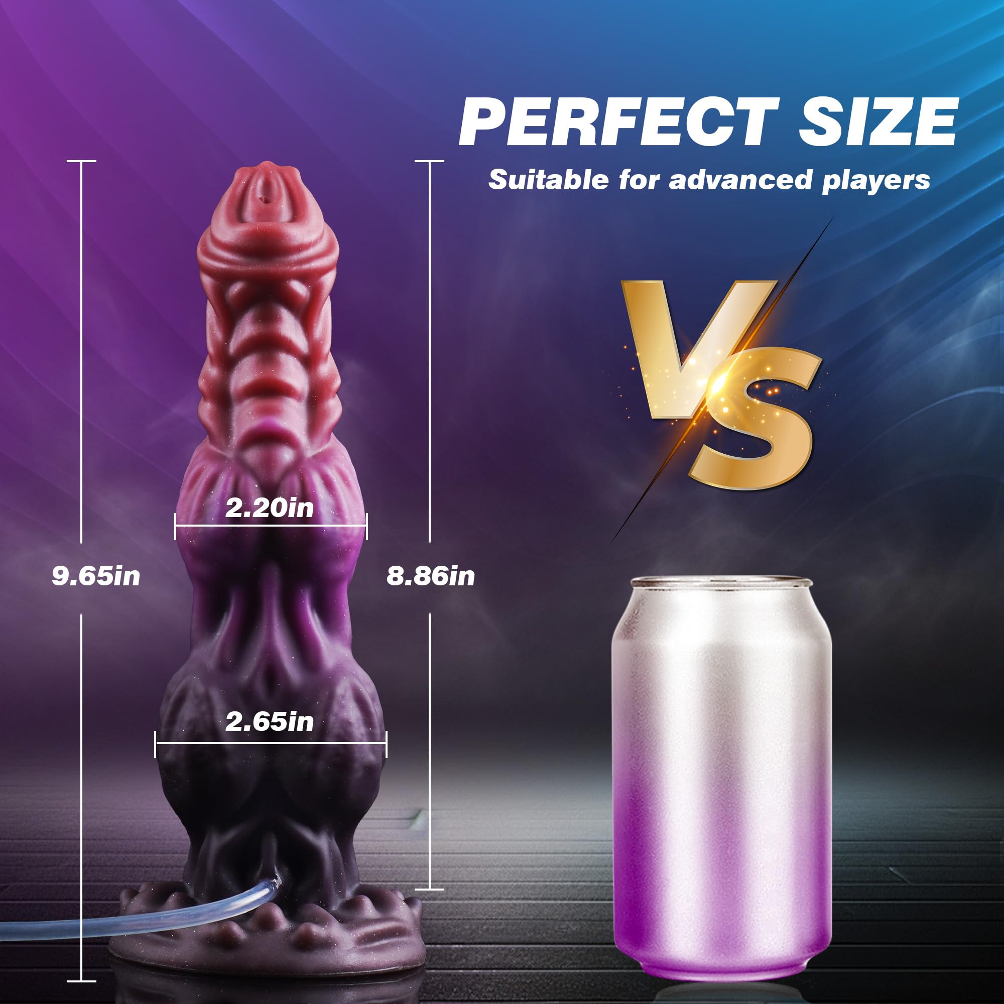 9.6" onster Dildo Squirting Fantasy Dildo Dragon Horse Dildo with 2 Big Knots, Dog Dildo Knotted Ejaculating Toy with Strong Suction Cup, Big Anal Dildo Silicone Huge Dildo, Adult Toys for Women Men: M