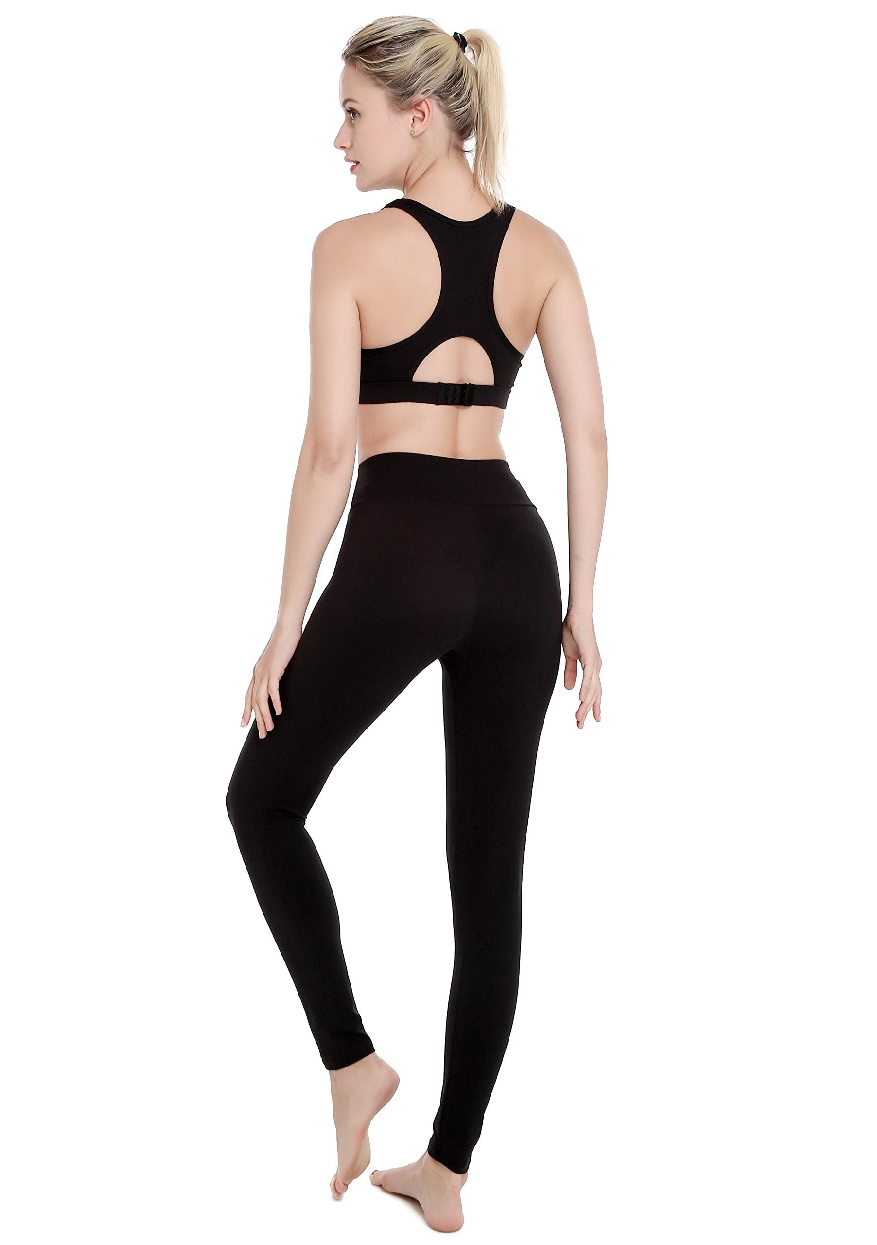Finerease Women's Super Soft & Stretchy High Waisted Thick Casual Legging thumbnail 3