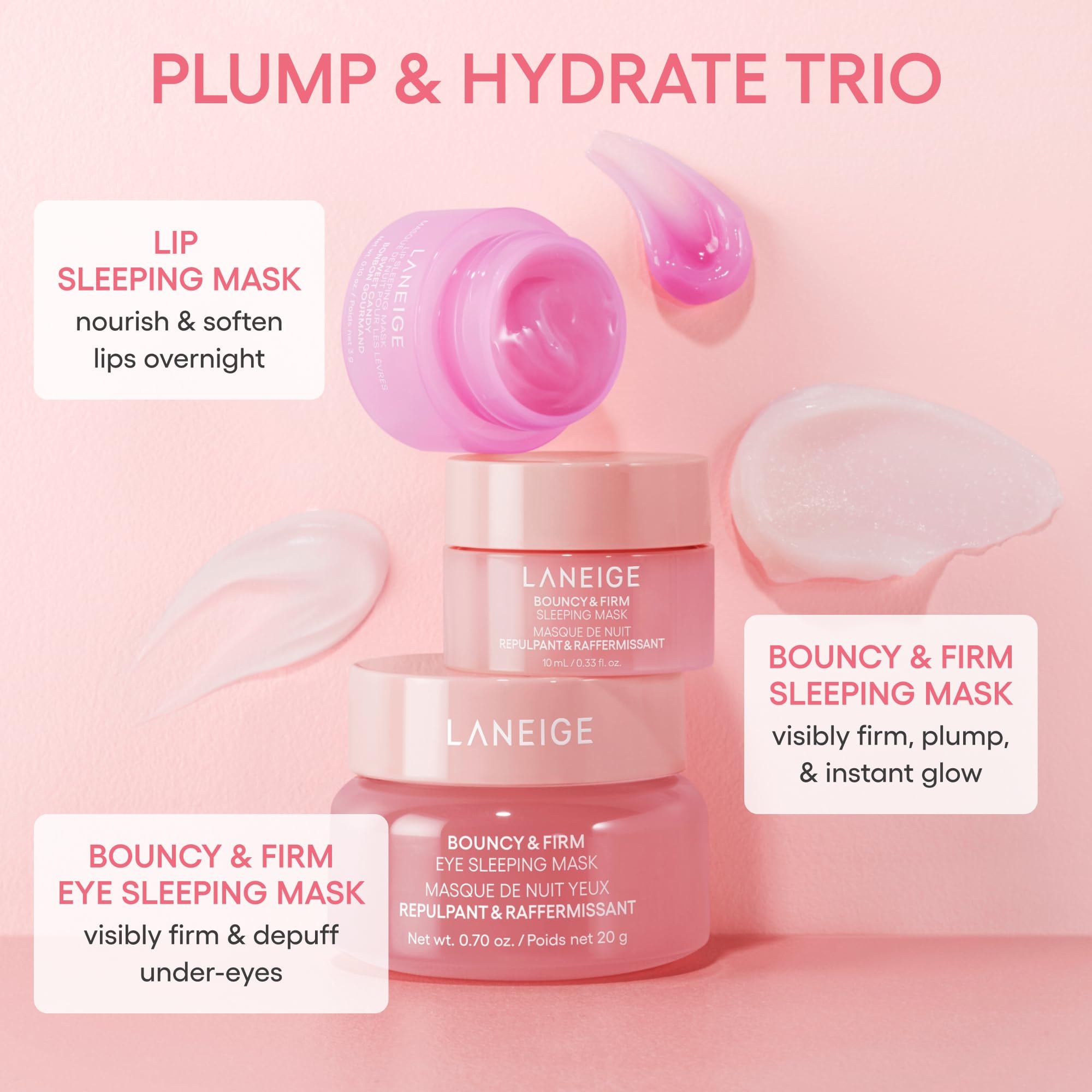LANEIGE Lip Sleeping Mask: Nourish, Hydrate, Vitamin C, Murumuru & Shea Butter, Antioxidants, Flaky, Dry Lips - Image 2