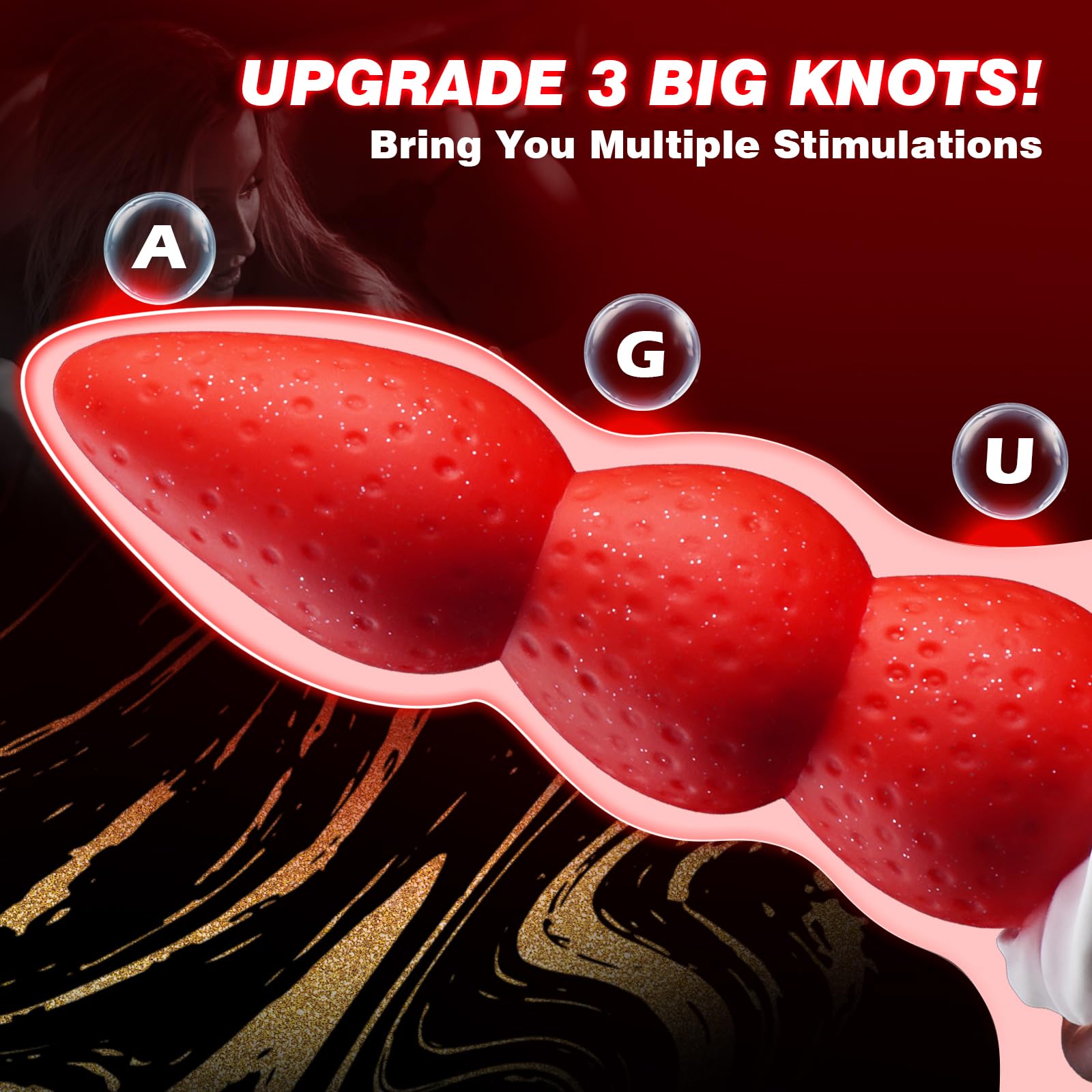 8" Strawberry Fantasy Knot Dildo with Strong Suction Cup, Silicone Animal Monster Dildo Cute Large Butt Plug with 3 Knots, Fantasy Anal Sex Toys for Women & Men: 8" Strawberry Fantasy Knot Dildo with Strong Suction Cup, Silicone Animal Monster Dildo Cute Large Butt Plug with 3 Knots, Fantasy Anal Sex Toys for Women & Men