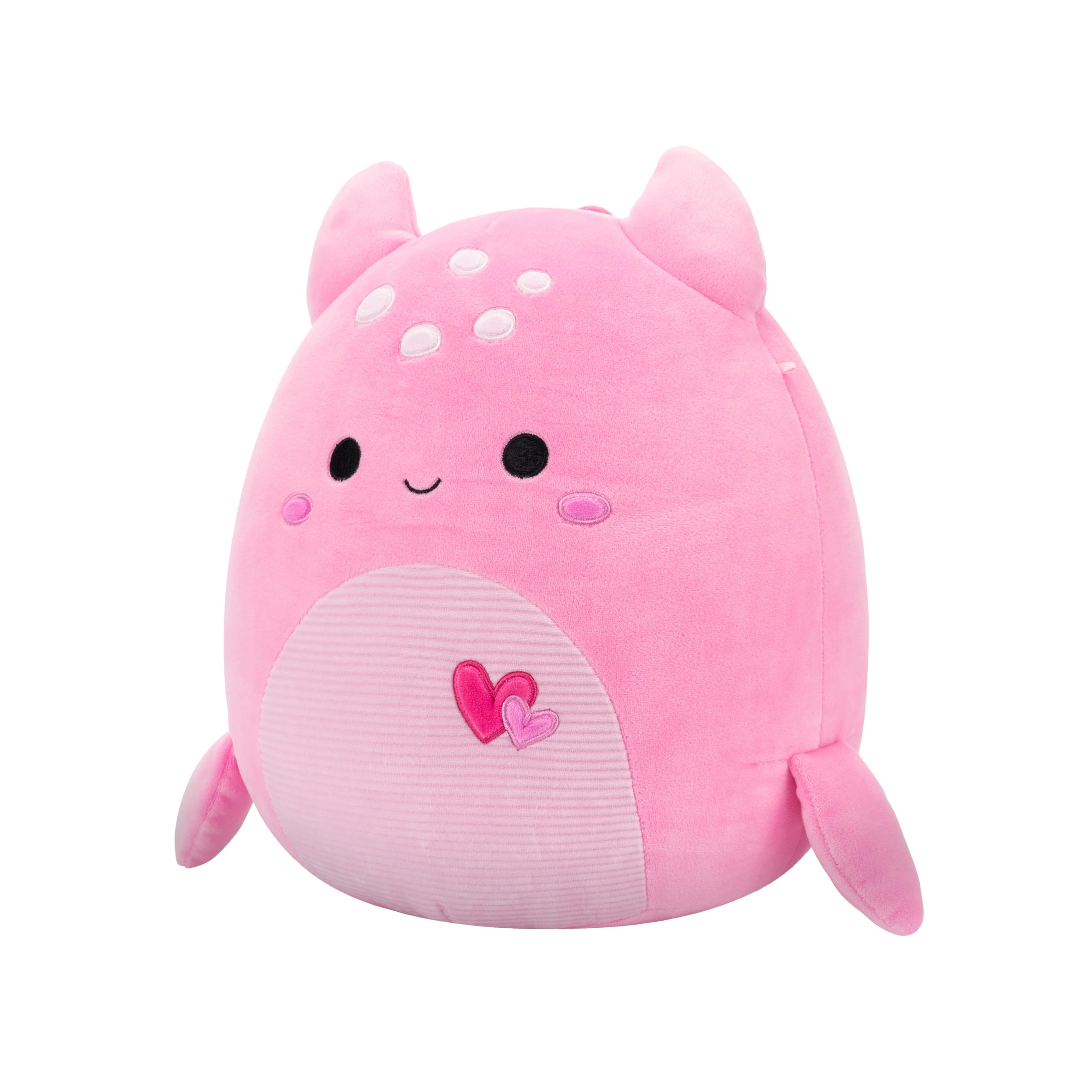Squishmallows Original 12in Artin The  with Hearts – Official Jazwares Valentine Plush (Medium): Pink Loch Ness Monster