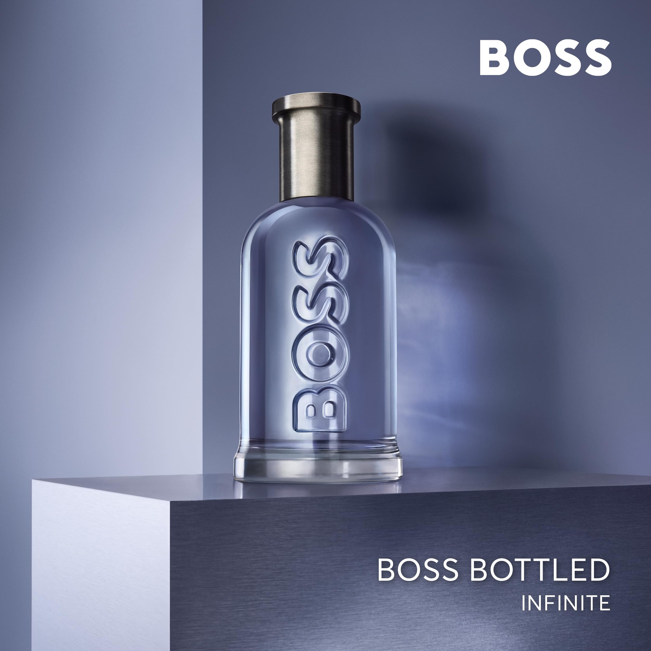 Hugo Boss Bottled Infinite Eau de Parfum – Woody Men's Cologne – With Notes of Apple, Patchouli, Lavender & Sandalwood – Long Lasting Fragrance: 3.3 Fl Oz (Pack of 1)