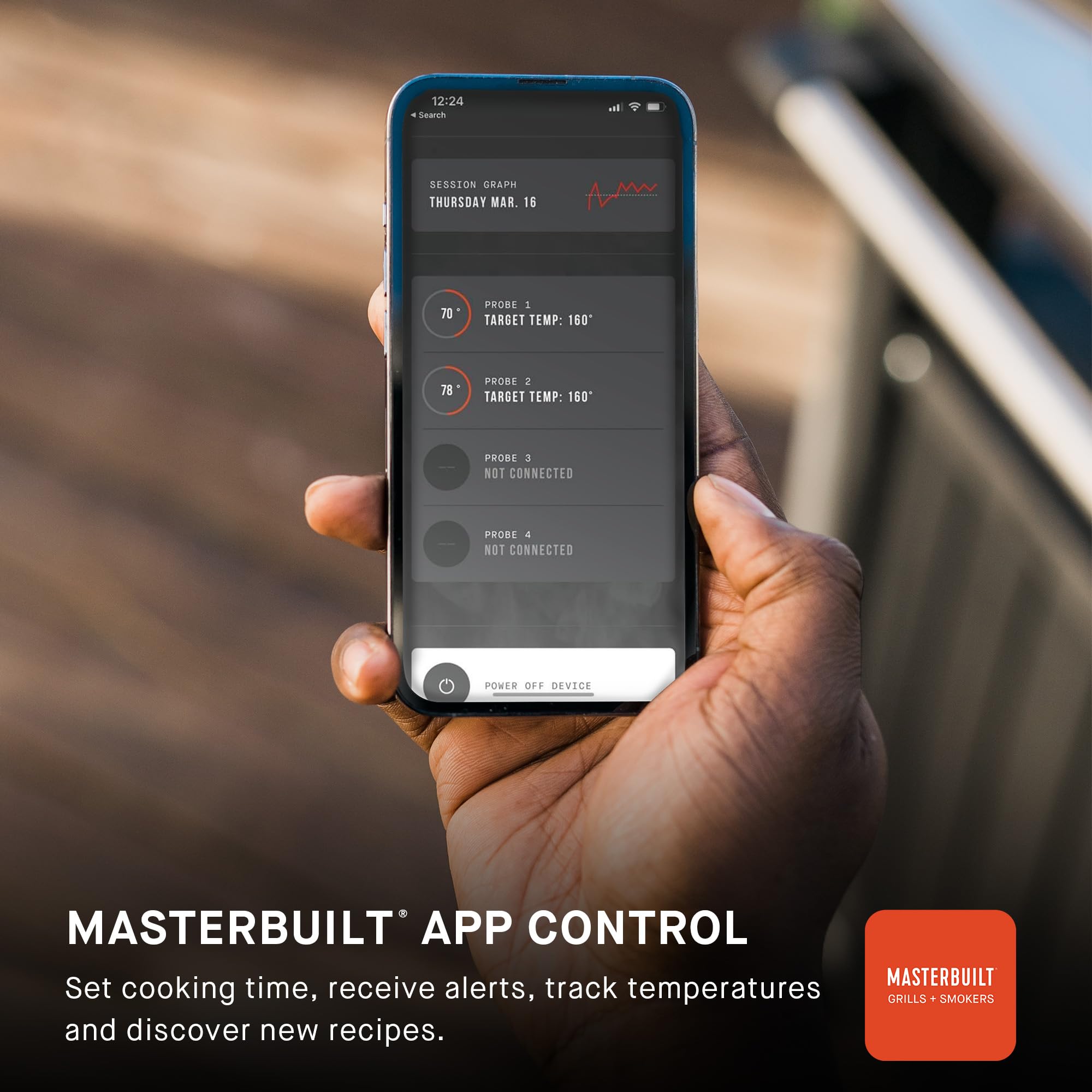 Masterbuilt® Gravity Series® 800 Digital Charcoal Grill, Griddle and Smoker with Digital Control, App Connectivity and 800 Cooking Square Inches in Black, Model MB20040221