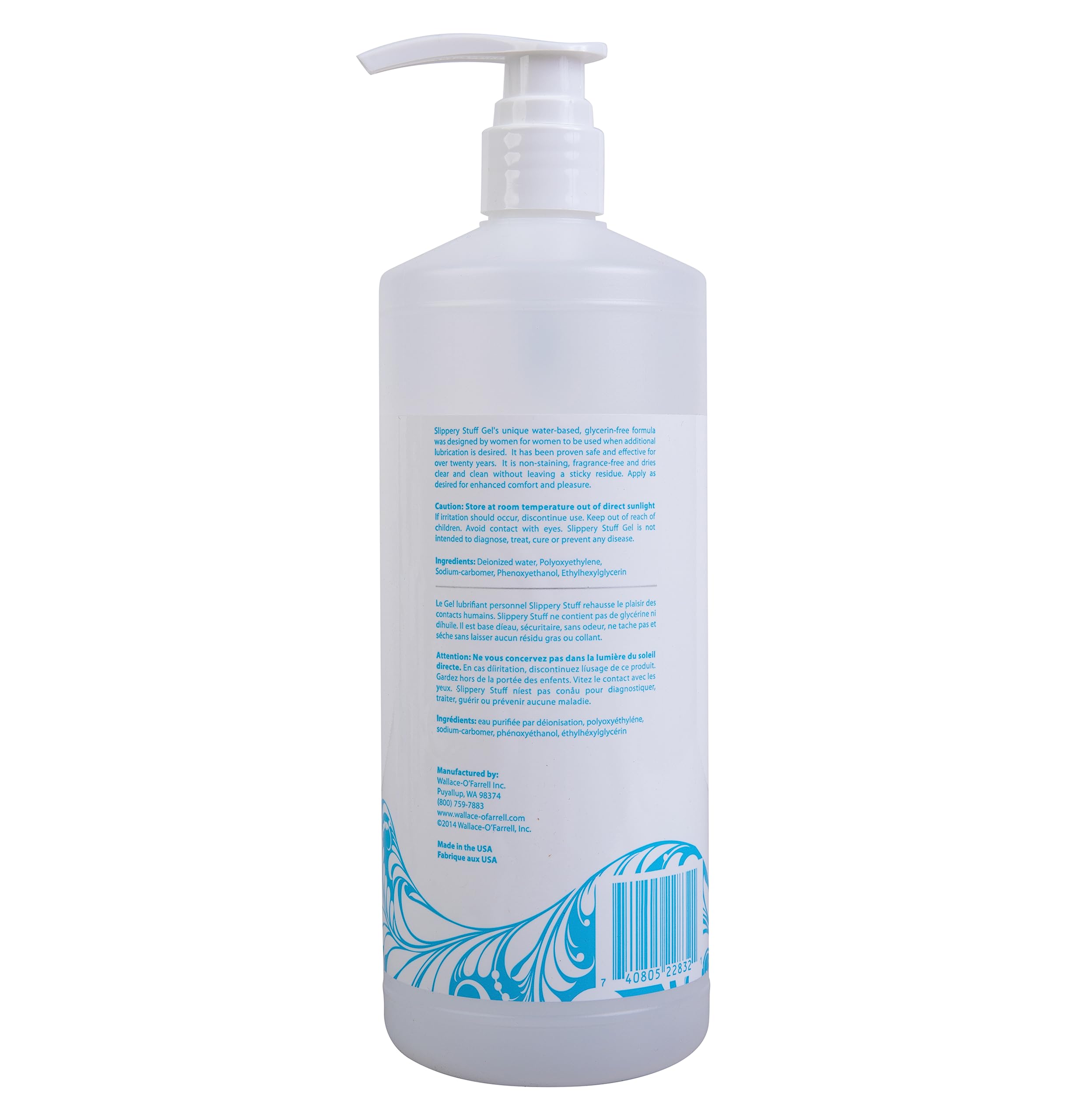 Slippery Stuff 78662 Gel, 16 oz. Bottle with Pump (Pack of 2)