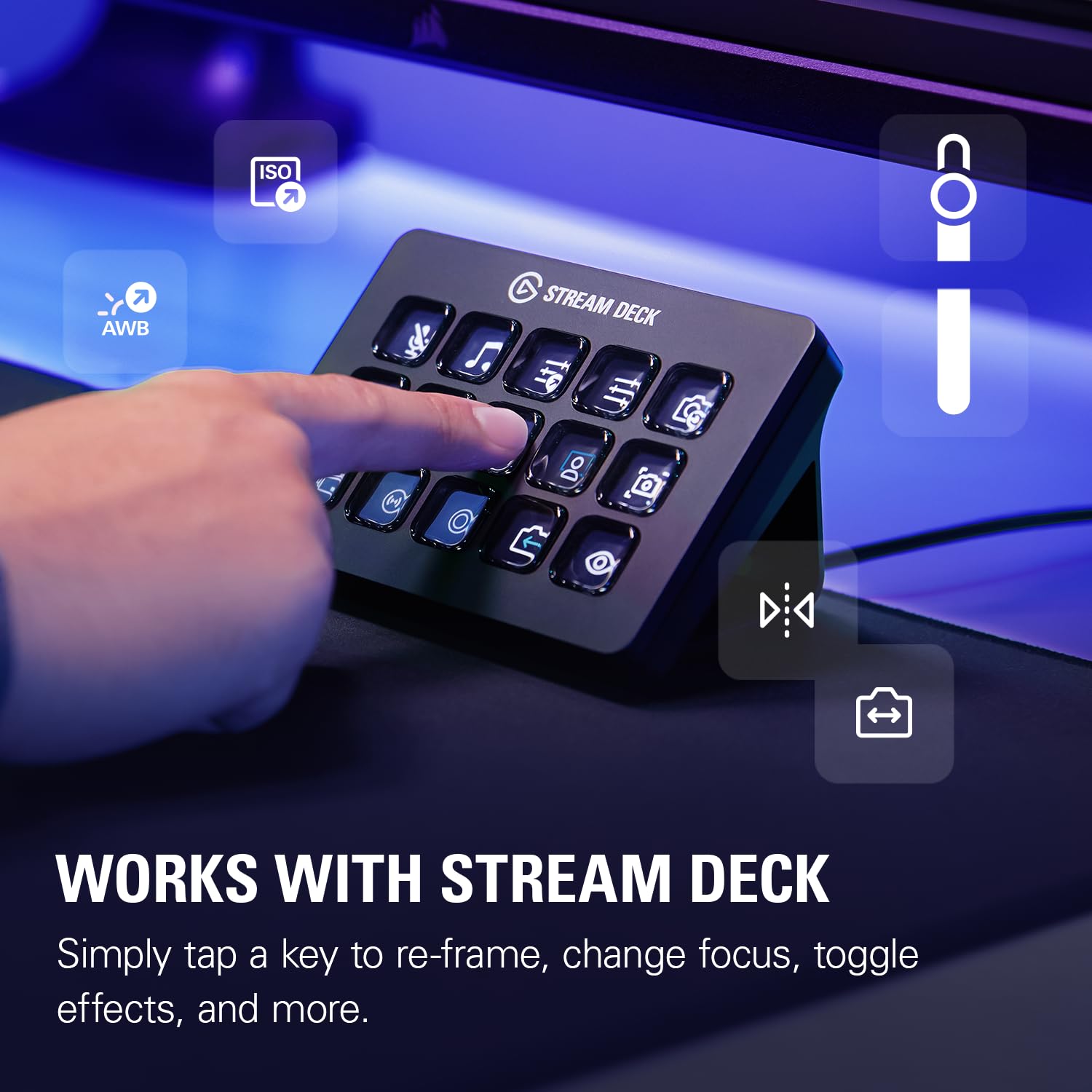 Elgato Facecam Pro, True 4K60 Ultra HD Webcam for Live Streaming, Gaming, Video Calls, Sony Sensor, Advanced Light Correction, DSLR Style Control, Wide Angle, works with OBS, Teams, Zoom, PC/Mac: Facecam Pro Facecam Pro