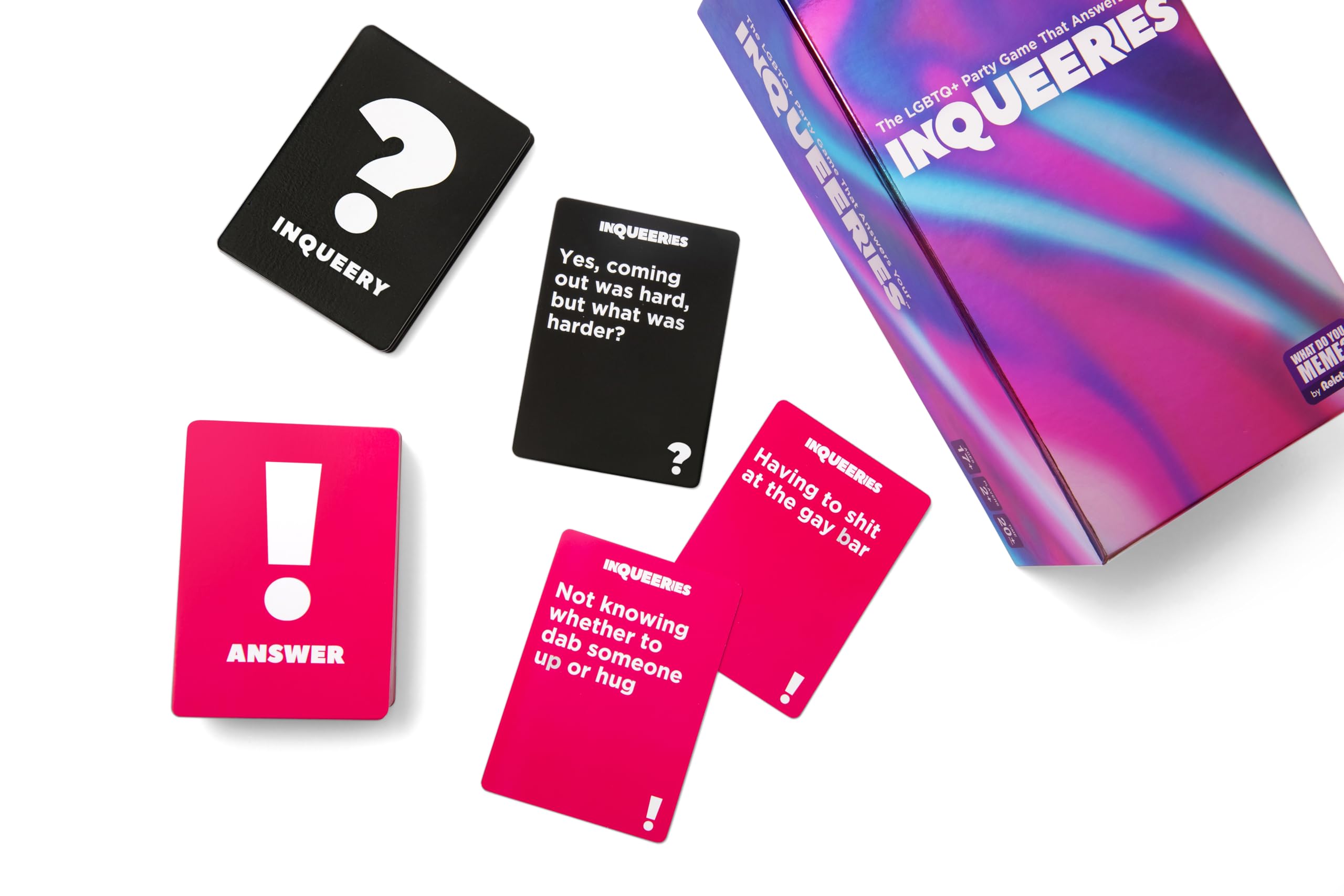 InQueeries By Relatable, Adult Games For Game Night, LGBTQ Games And Card Games For Pride Social Gatherings, Appropriate For Ages 17+, Includes 450 Cards, Holographic Crown, And Instructions: InQueeries By Relatable, Adult Games For Game Night, LGBTQ Games And Card Games For Pride Social Gatherings, Appropriate For Ages 17+, Includes 450 Cards, Holographic Crown, And Instructions