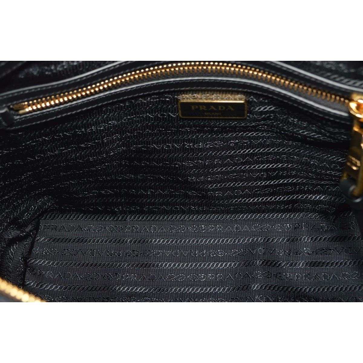 PradaWomens Black Tessuto Nylon Two-Way Satchel Handbag 1BA104: PradaWomens Black Tessuto Nylon Two-Way Satchel Handbag 1BA104