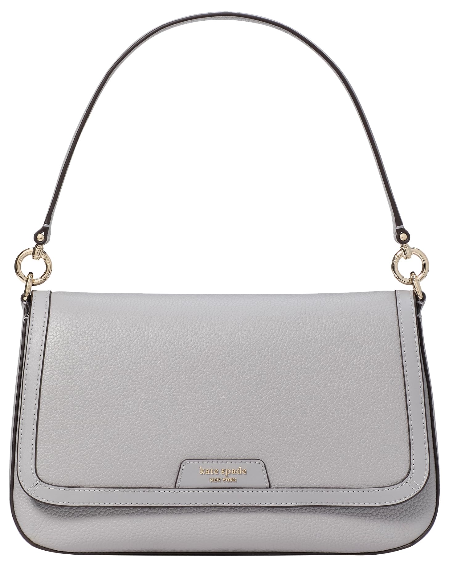 kate spade new york Hudson Pebbled Leather Flap Shoulder Bag