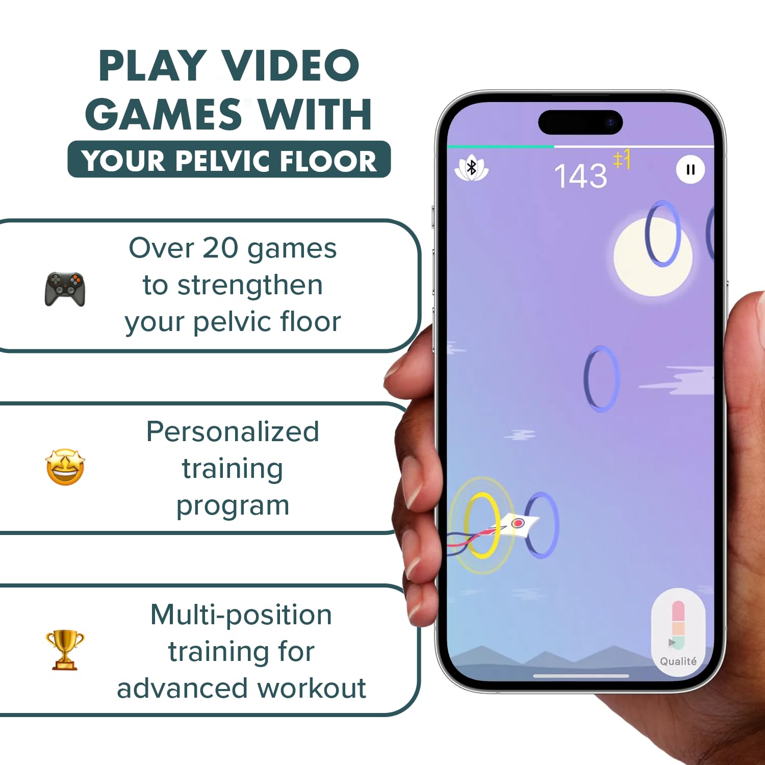 Perifit Care + | Pelvic Floor Exerciser with App | Kegel Trainer | Strengthen Your Pelvic Floor, get Better Bladder Control, Stronger Pelvic Support