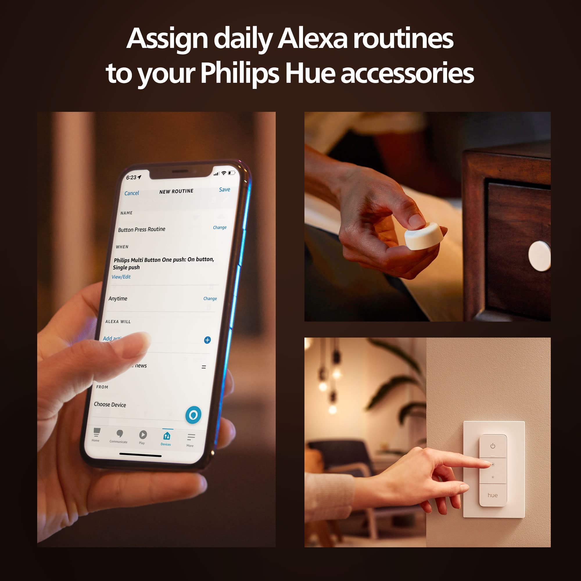 Philips Hue Signe Smart Floor Lamp, Black - White and Color Ambiance LED Color-Changing Light - 1 Pack - Control with Hue App - Compatible with Alexa, Google Assistant, and Apple Homekit